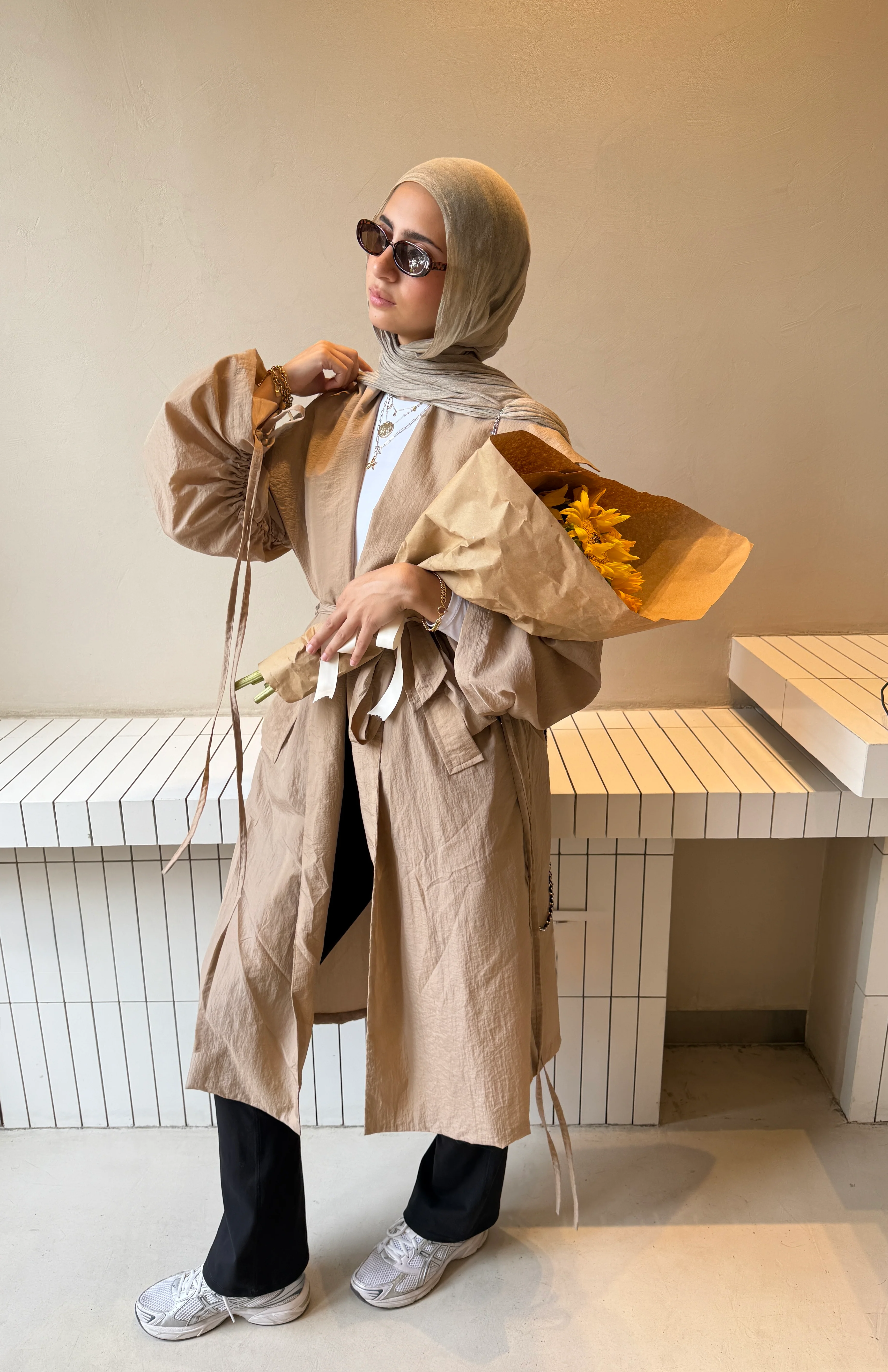 City Rush Coat in Beige - Image 2