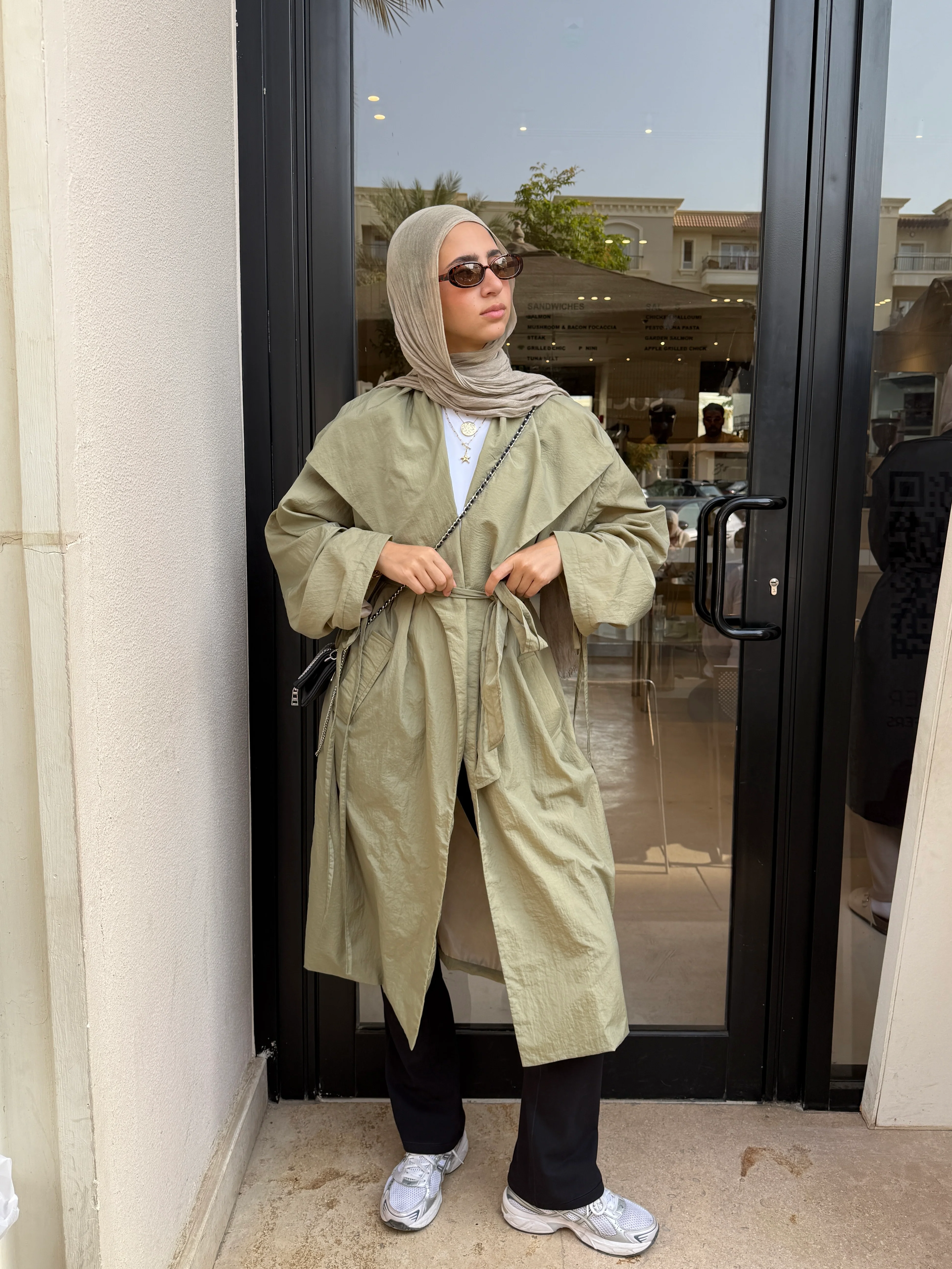City Rush Coat in Khaki - Image 6