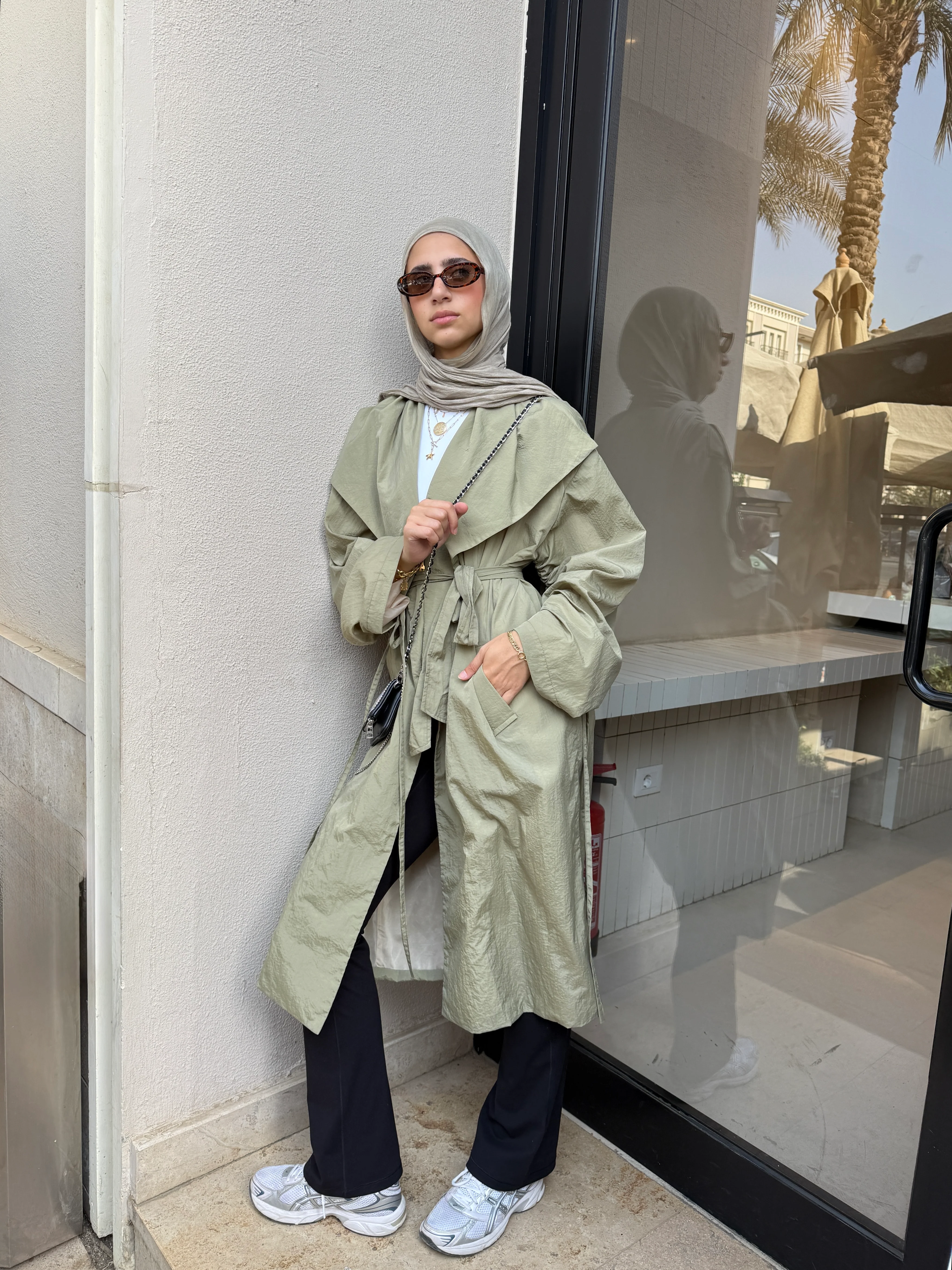 City Rush Coat in Khaki - Image 7