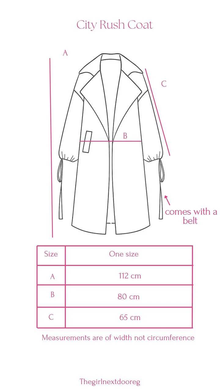 City Rush Coat in Beige - Image 4