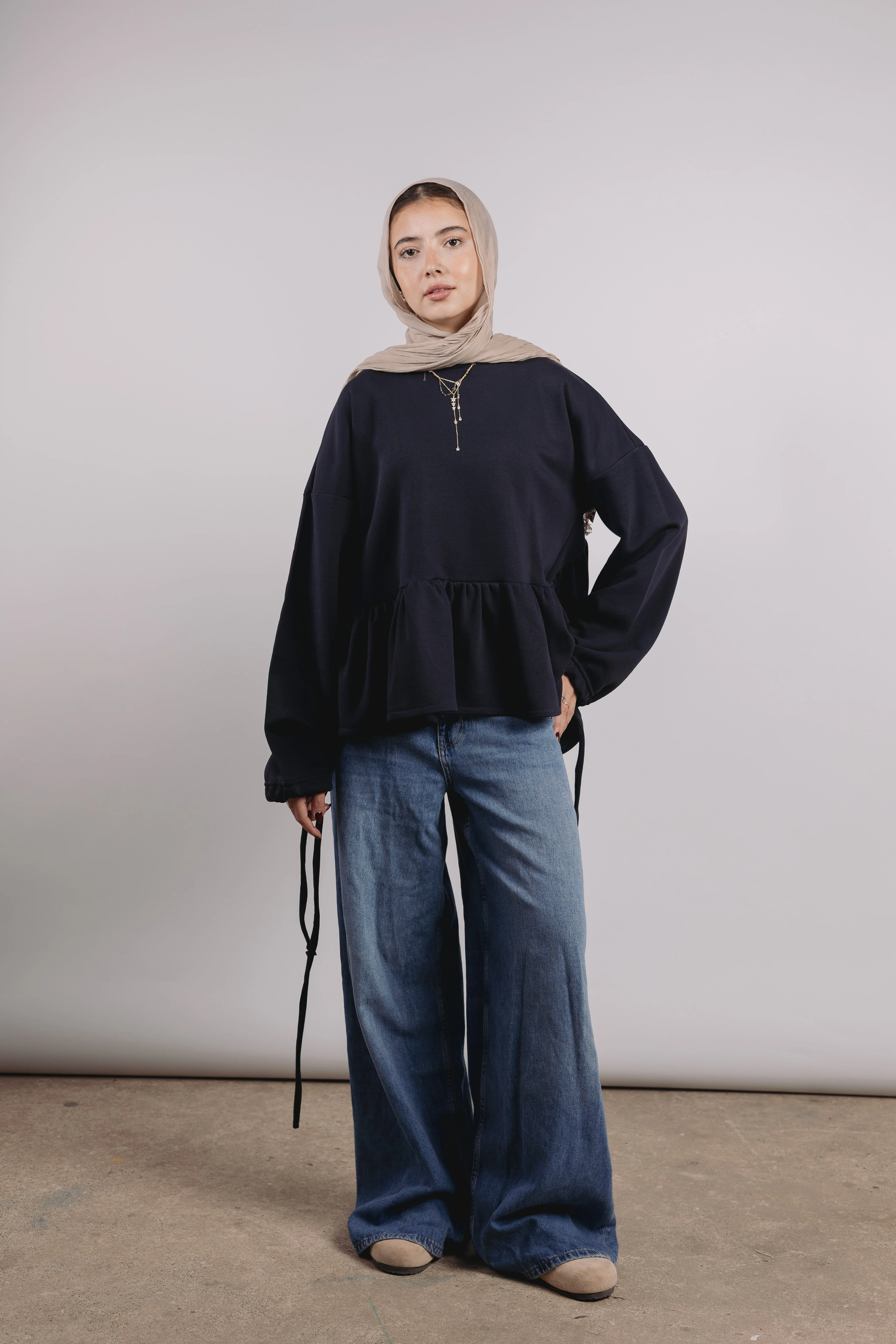 Mimi Top in Navy - Image 2