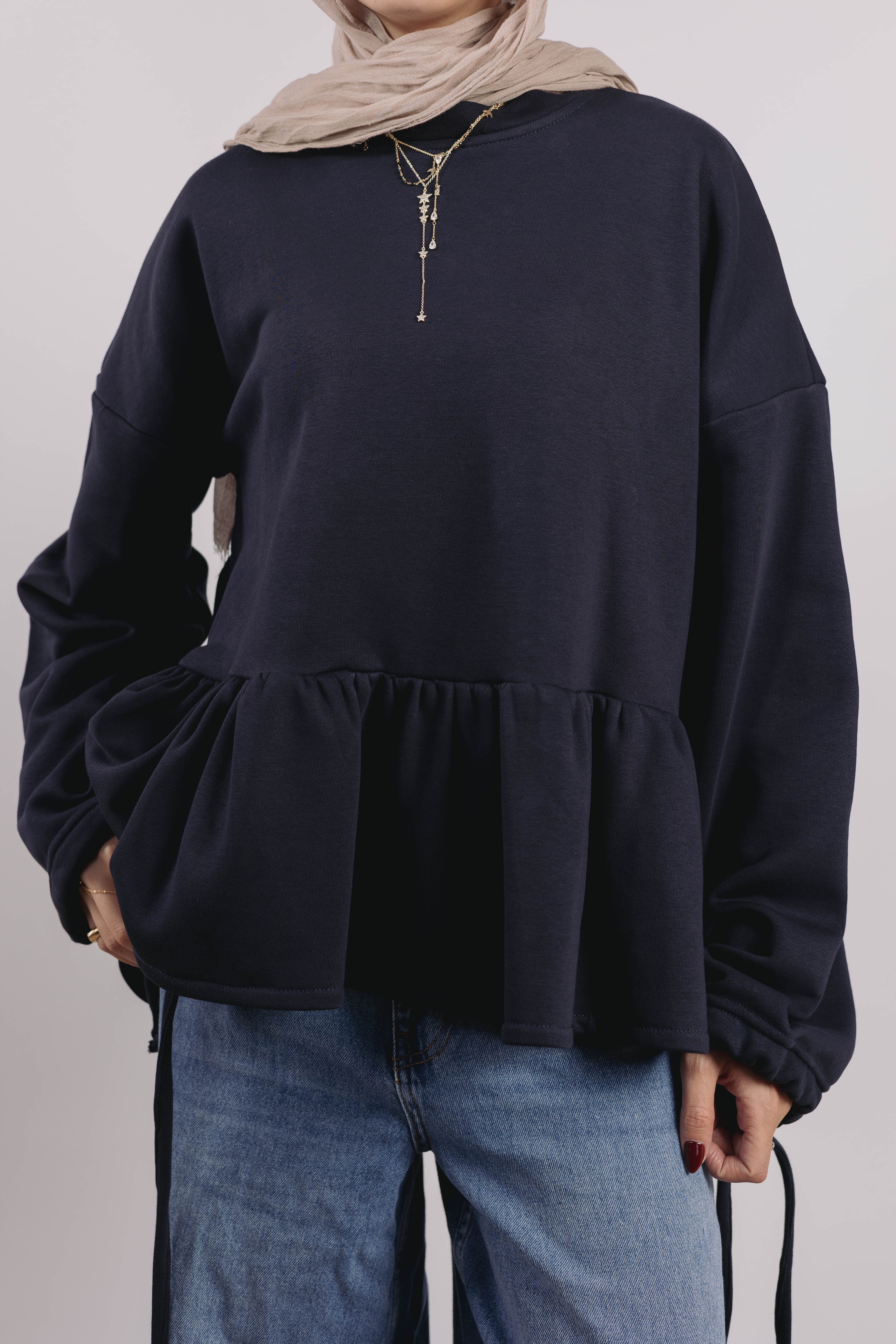 Mimi Top in Navy - Image 3