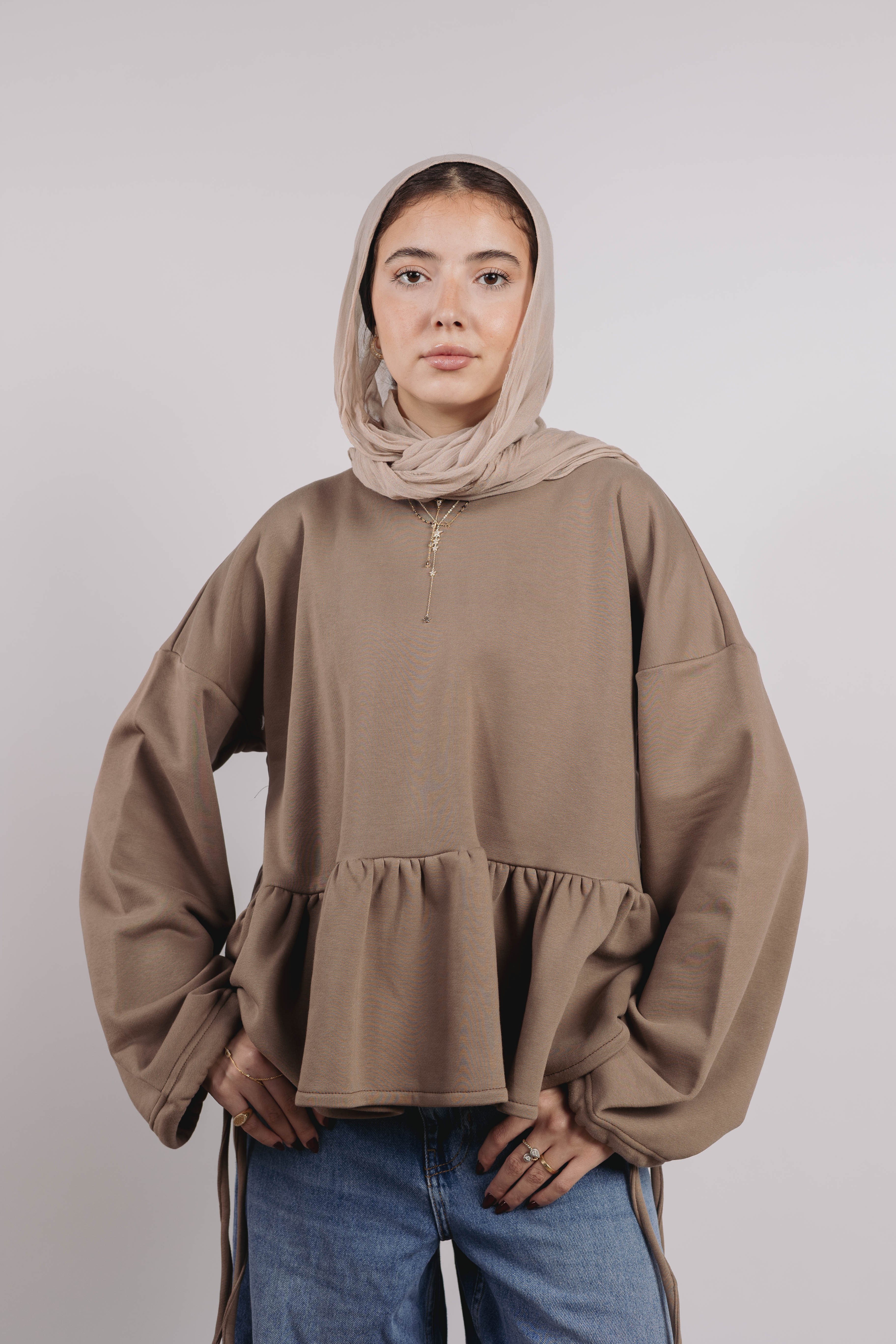 Mimi Top in Beige - Image 3