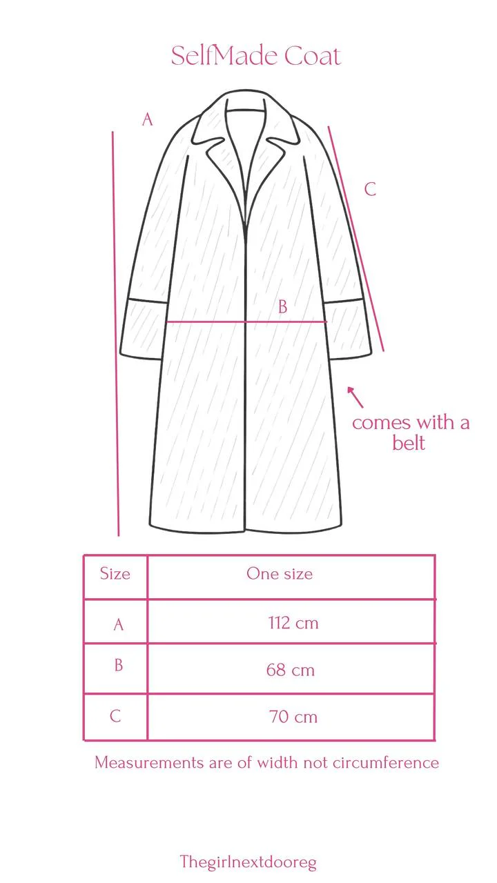 Self Made Coat in Maroon - Image 8