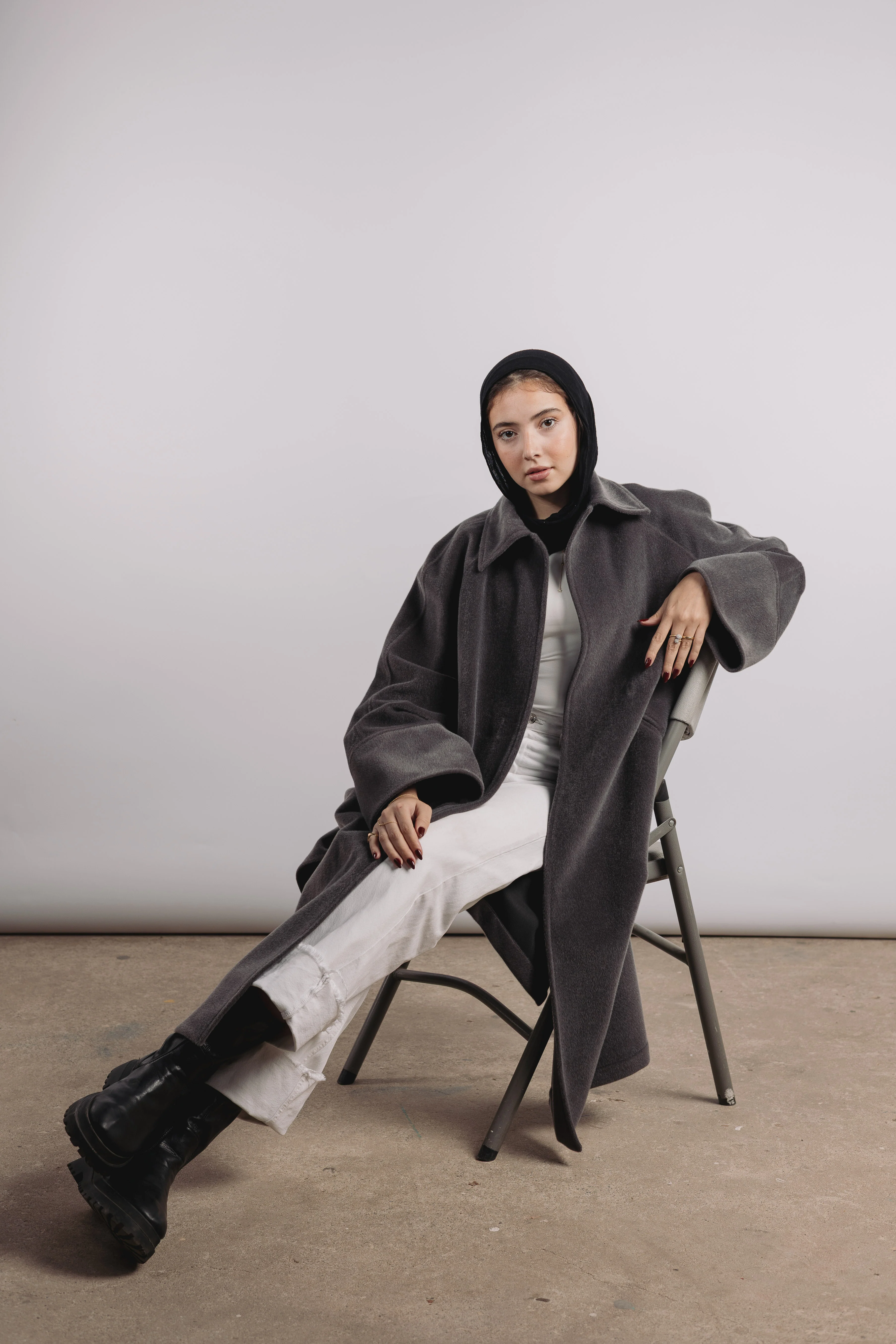 Self Made Coat in Grey - Image 6