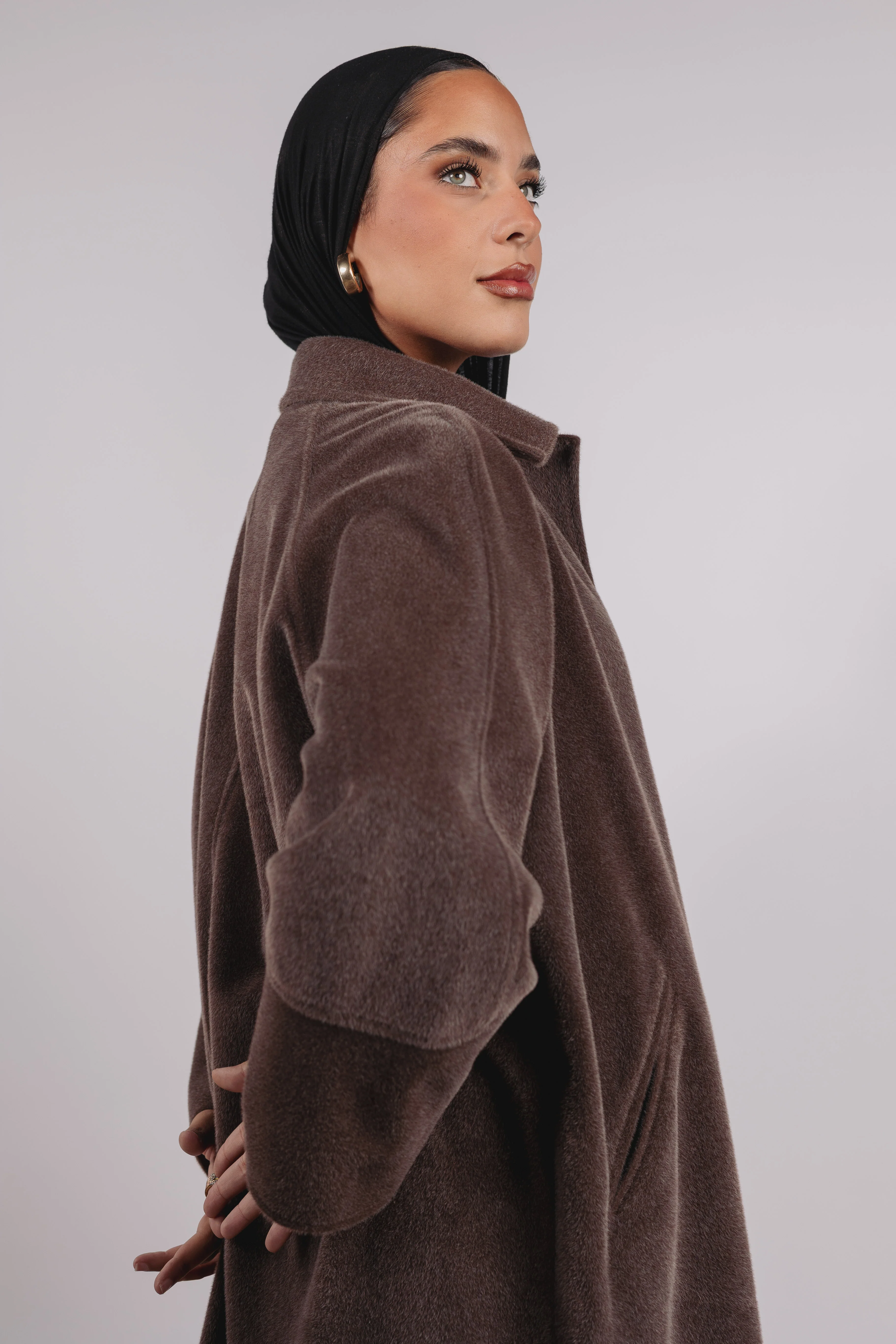 Self Made Coat in Brown - Image 3
