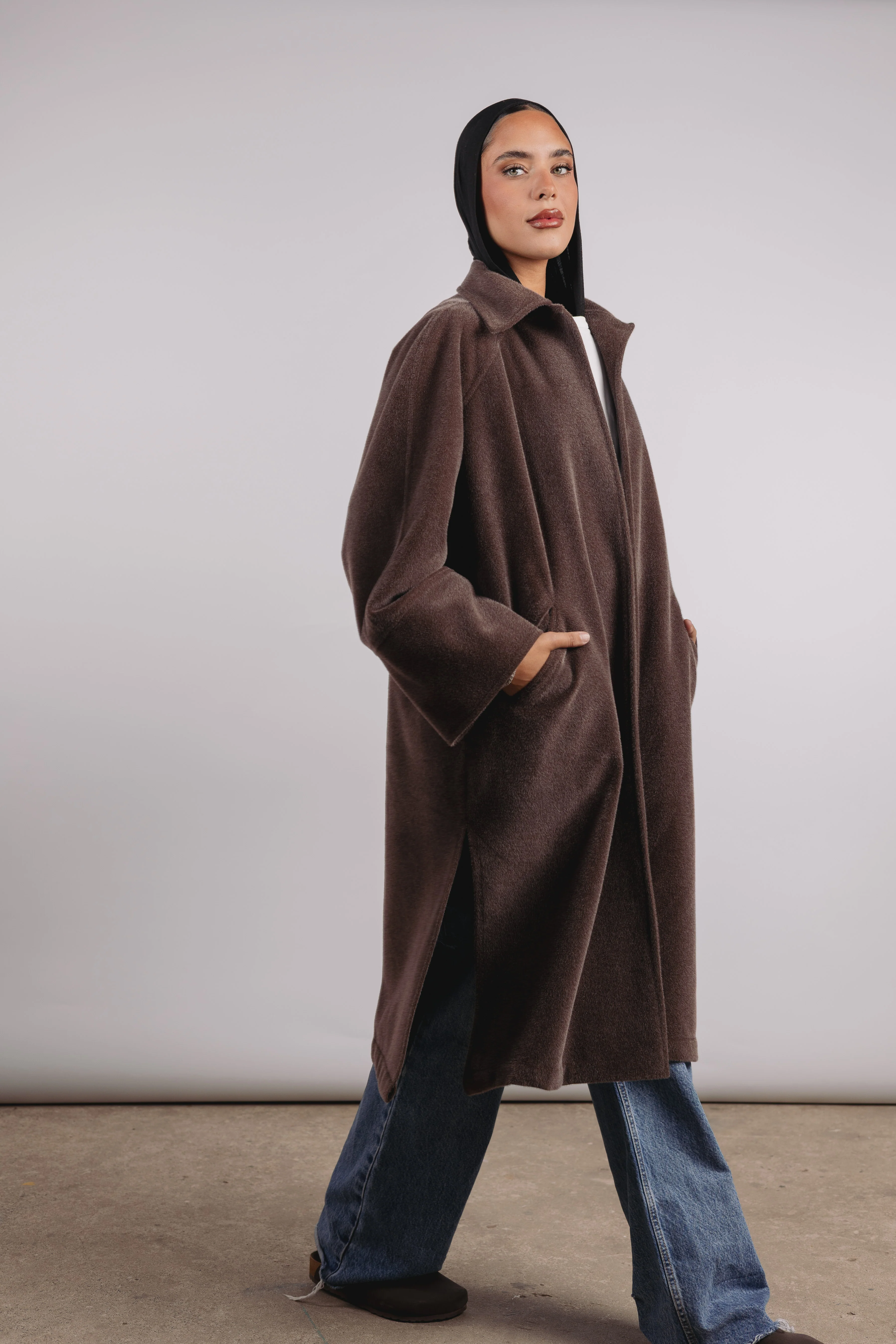 Self Made Coat in Brown - Image 7
