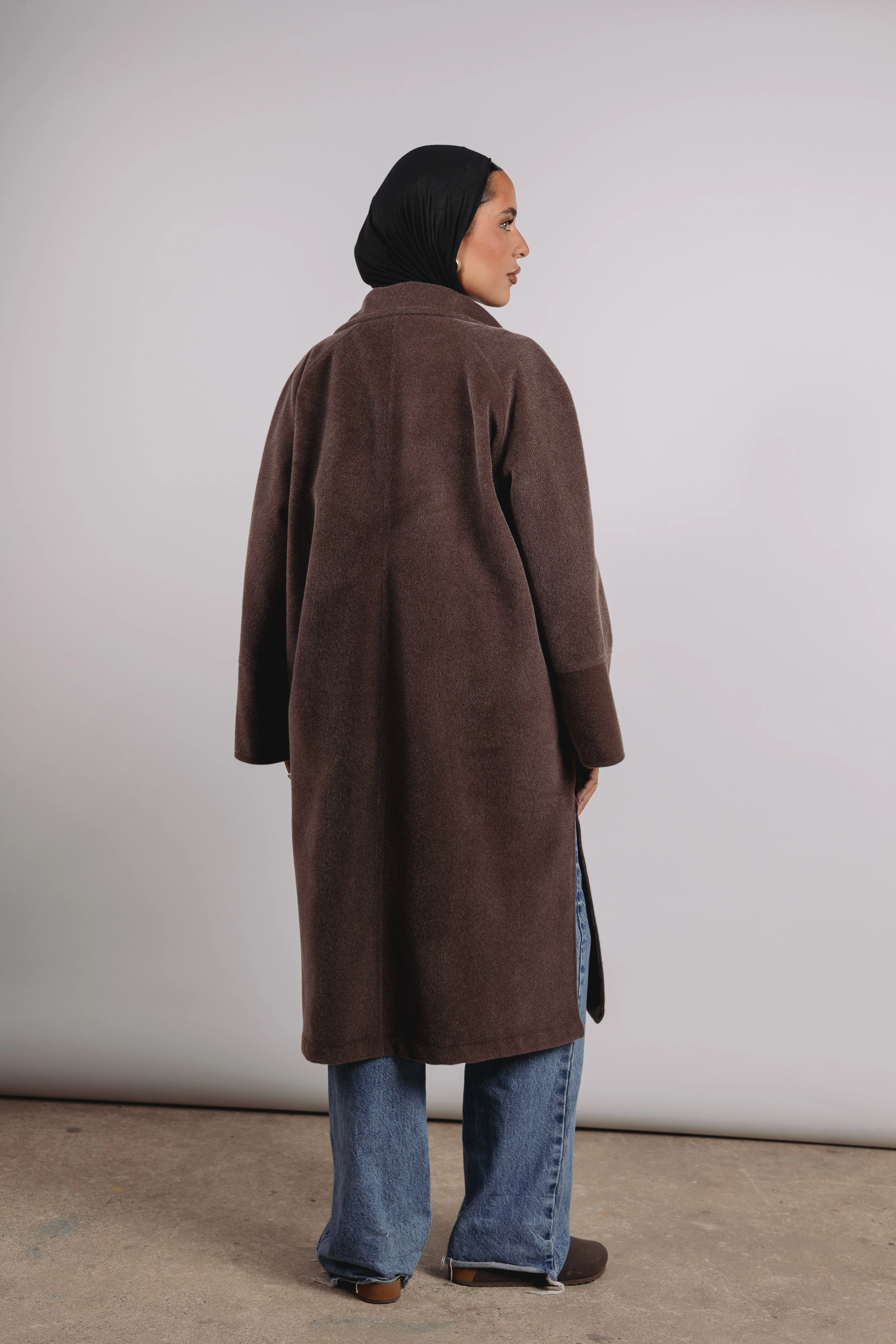 Self Made Coat in Brown - Image 8