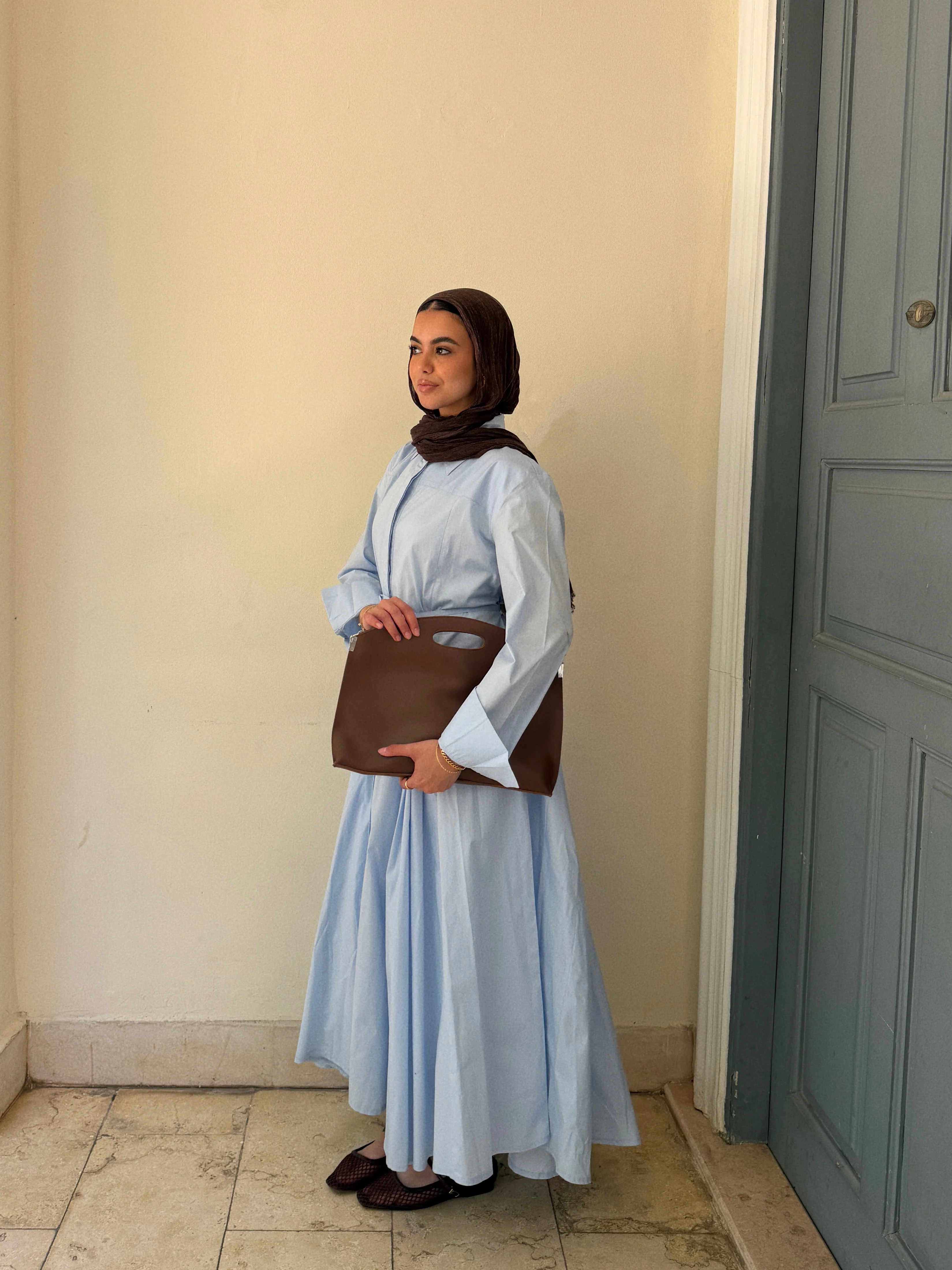 Dai maxi dress - baby blue - Image 3