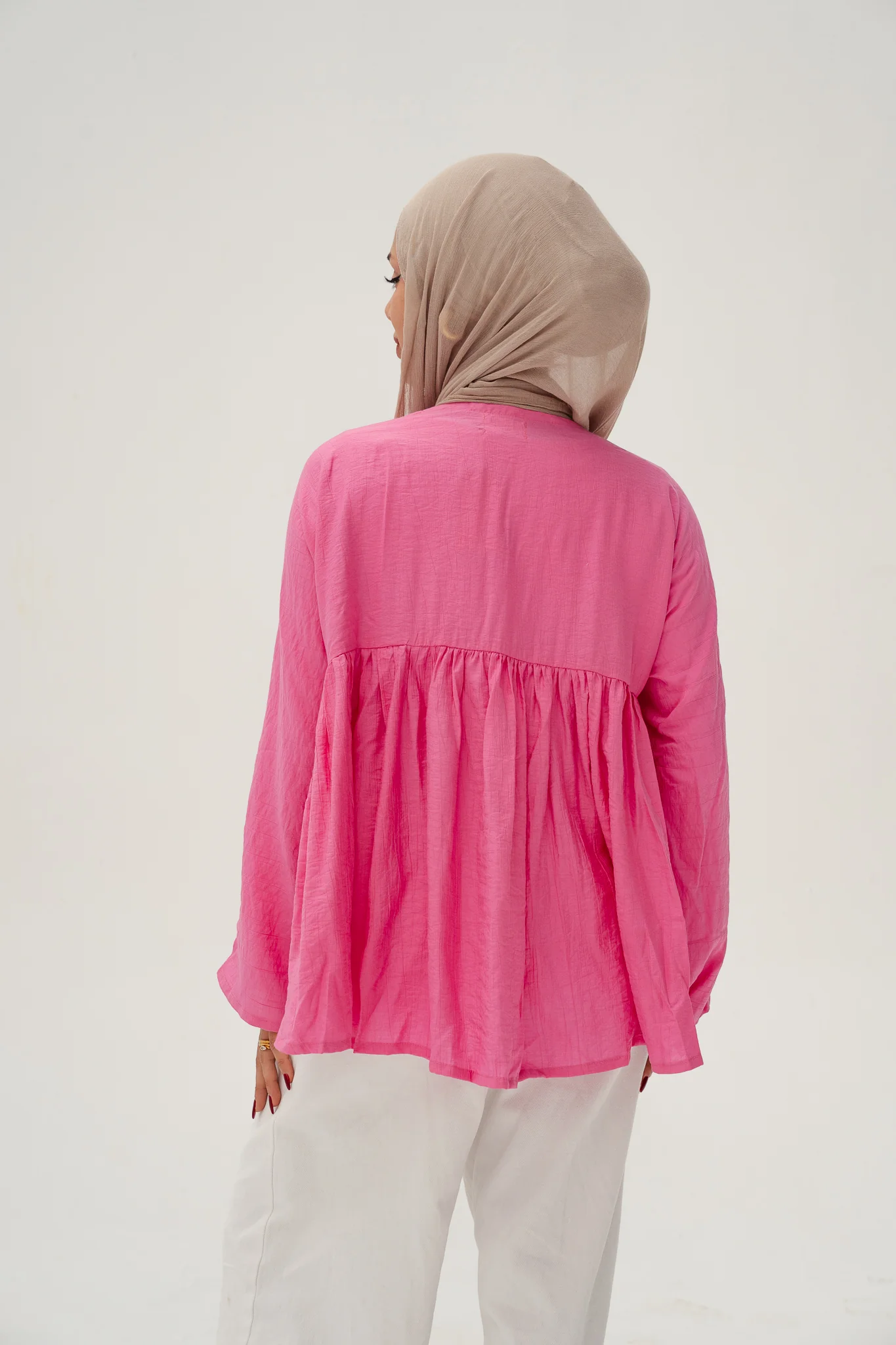 Day dreamer blouse in hot pink - Image 3