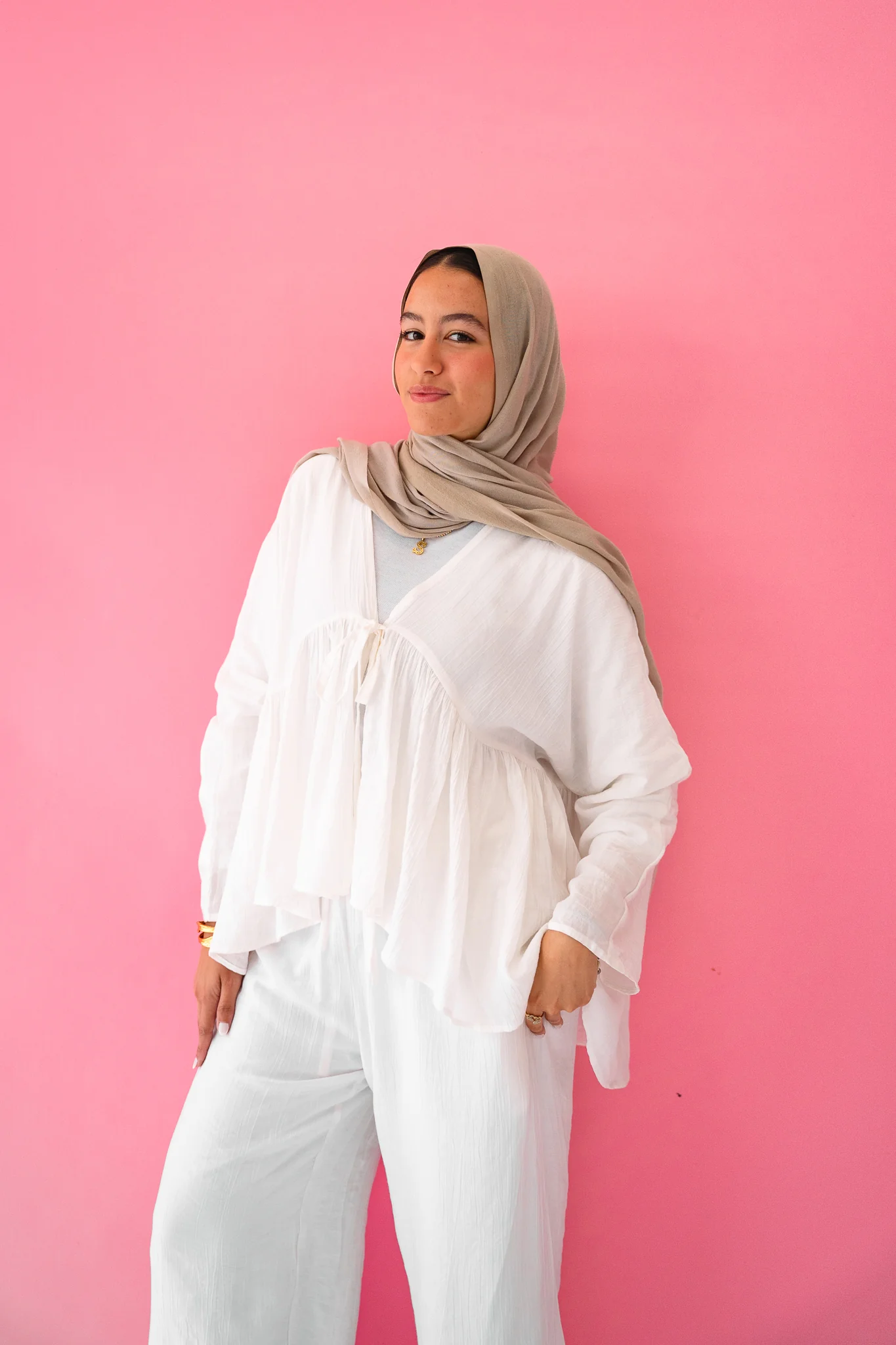 Daydreamer Linen Set in White - Image 4