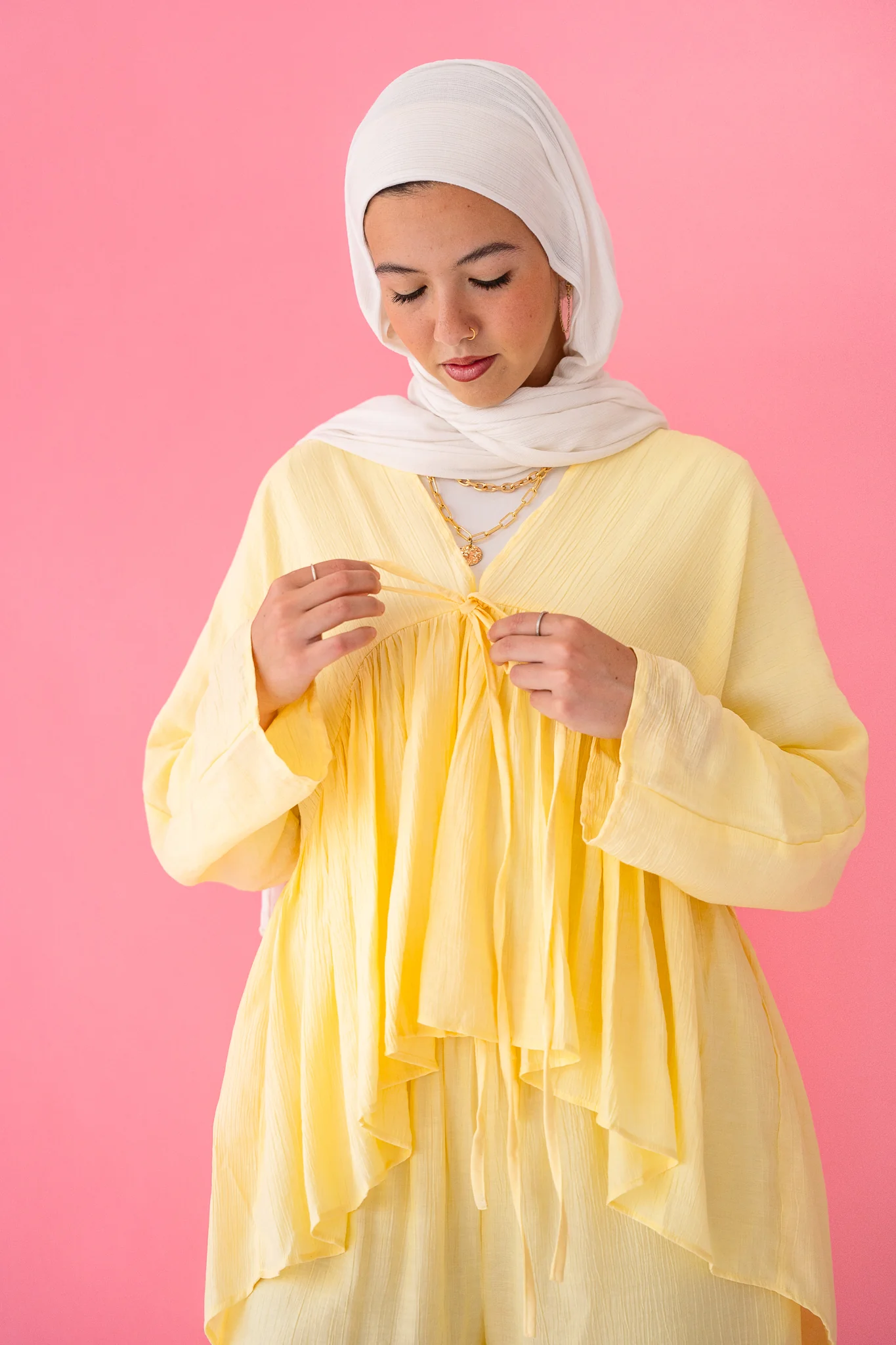 Daydreamer Linen Set in butter Yellow - Image 4