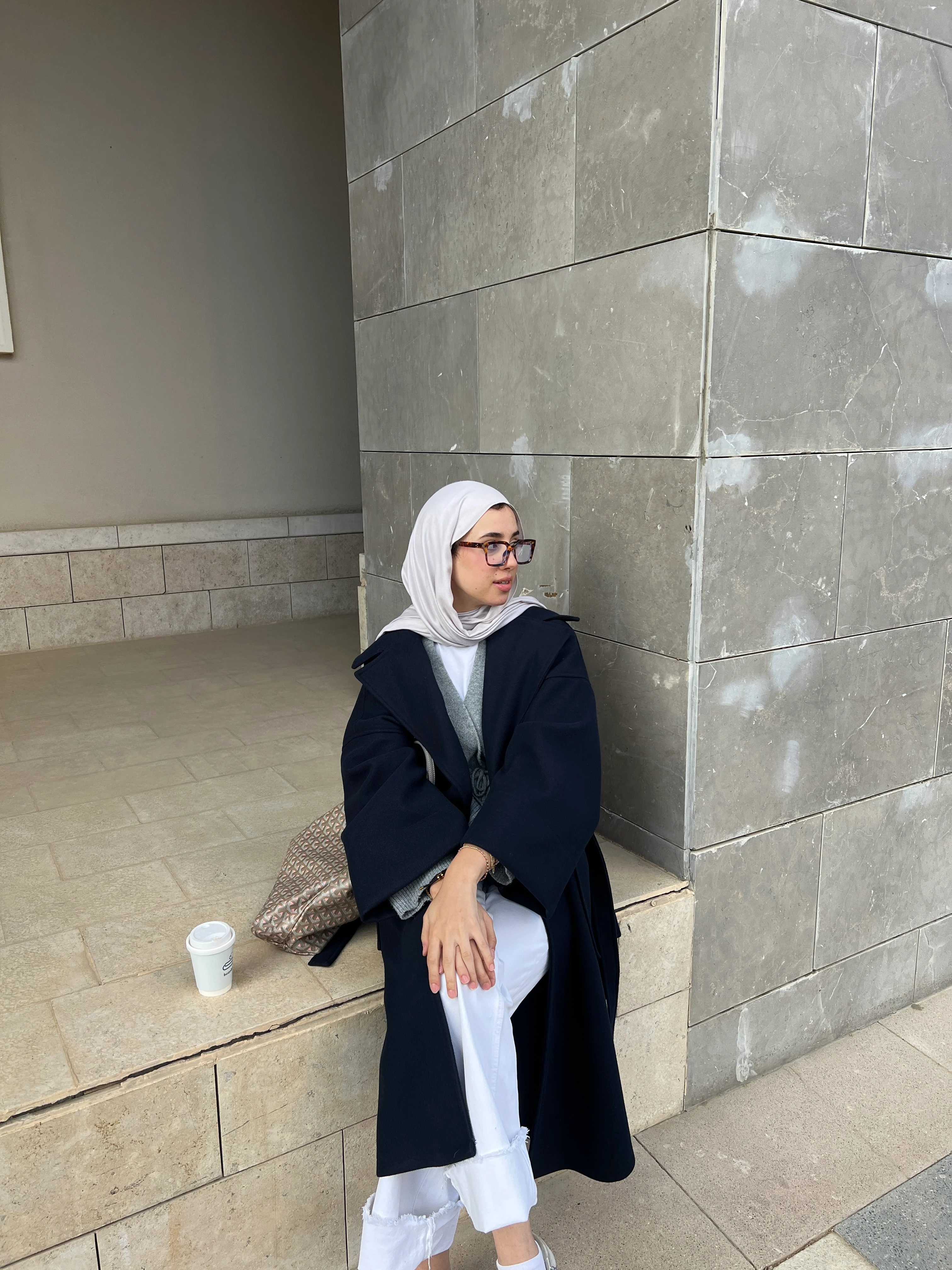 Not So Basic Coat in Navy