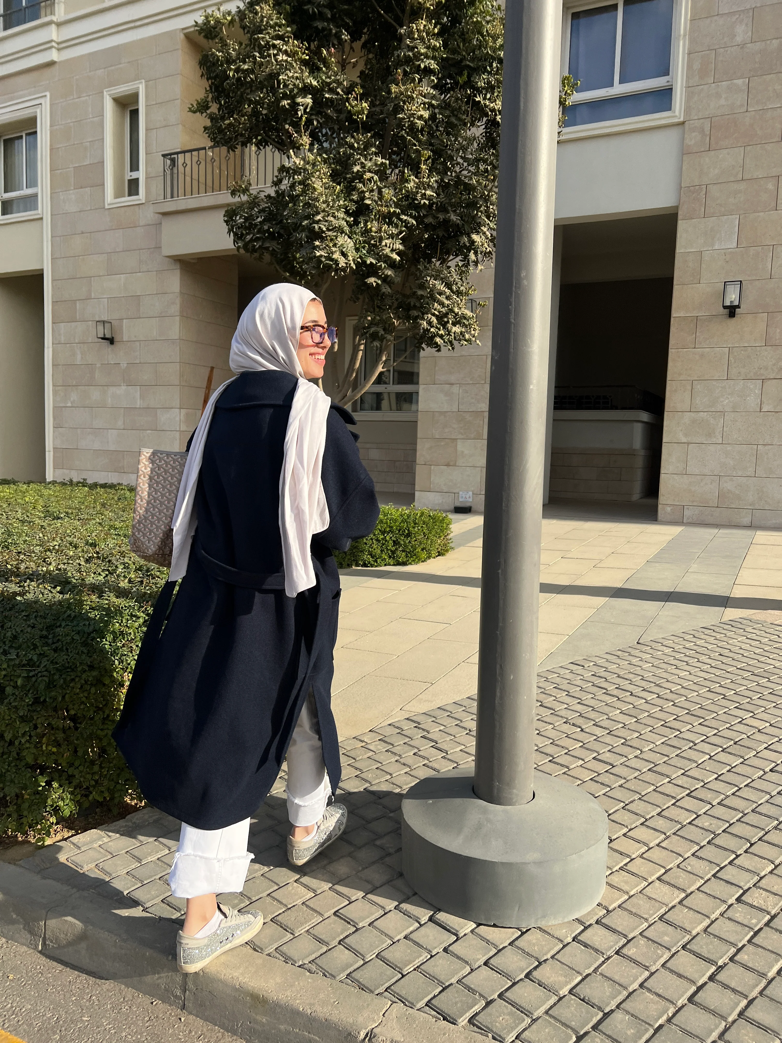 Not So Basic Coat in Navy - Image 2