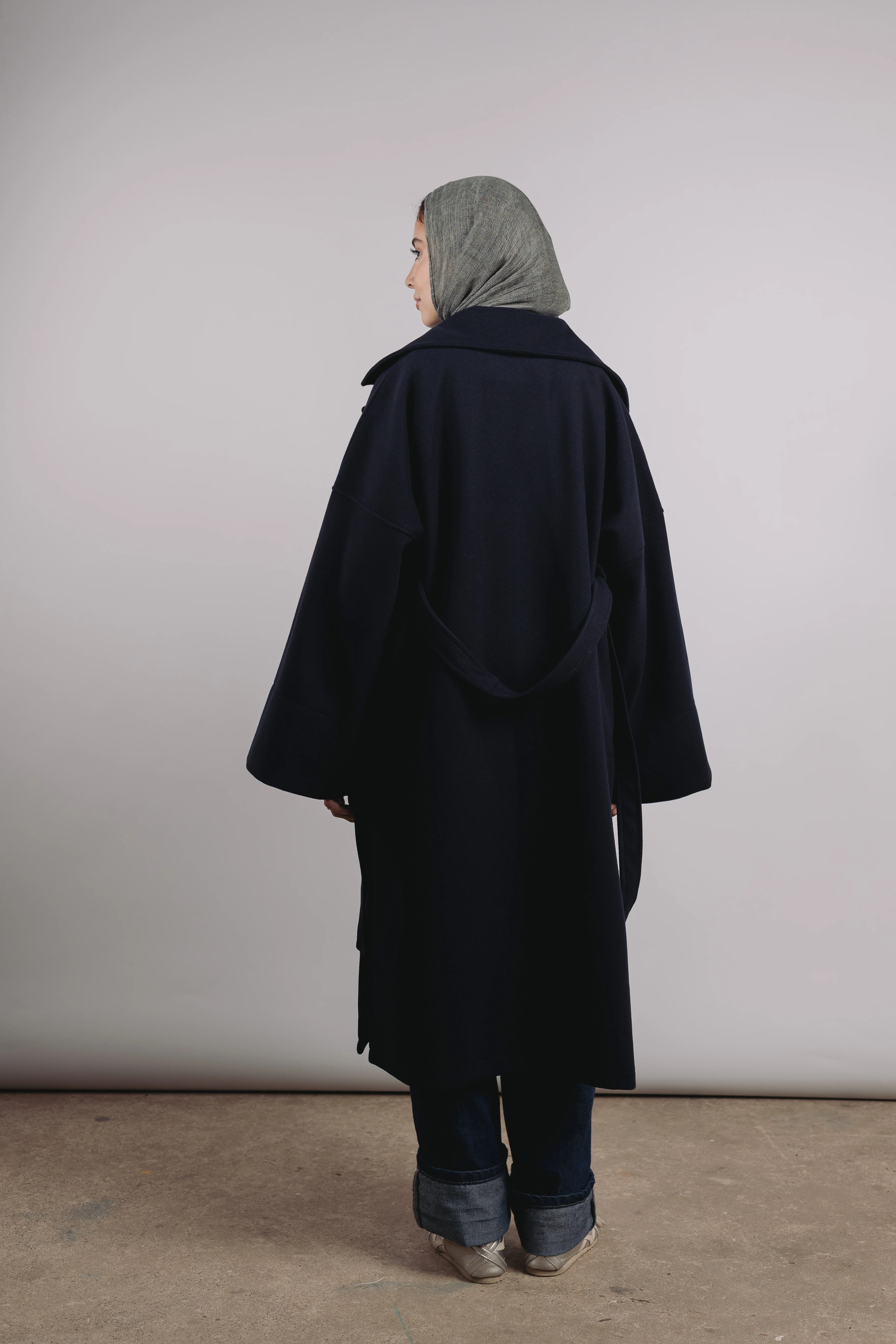 Not So Basic Coat in Navy - Image 6