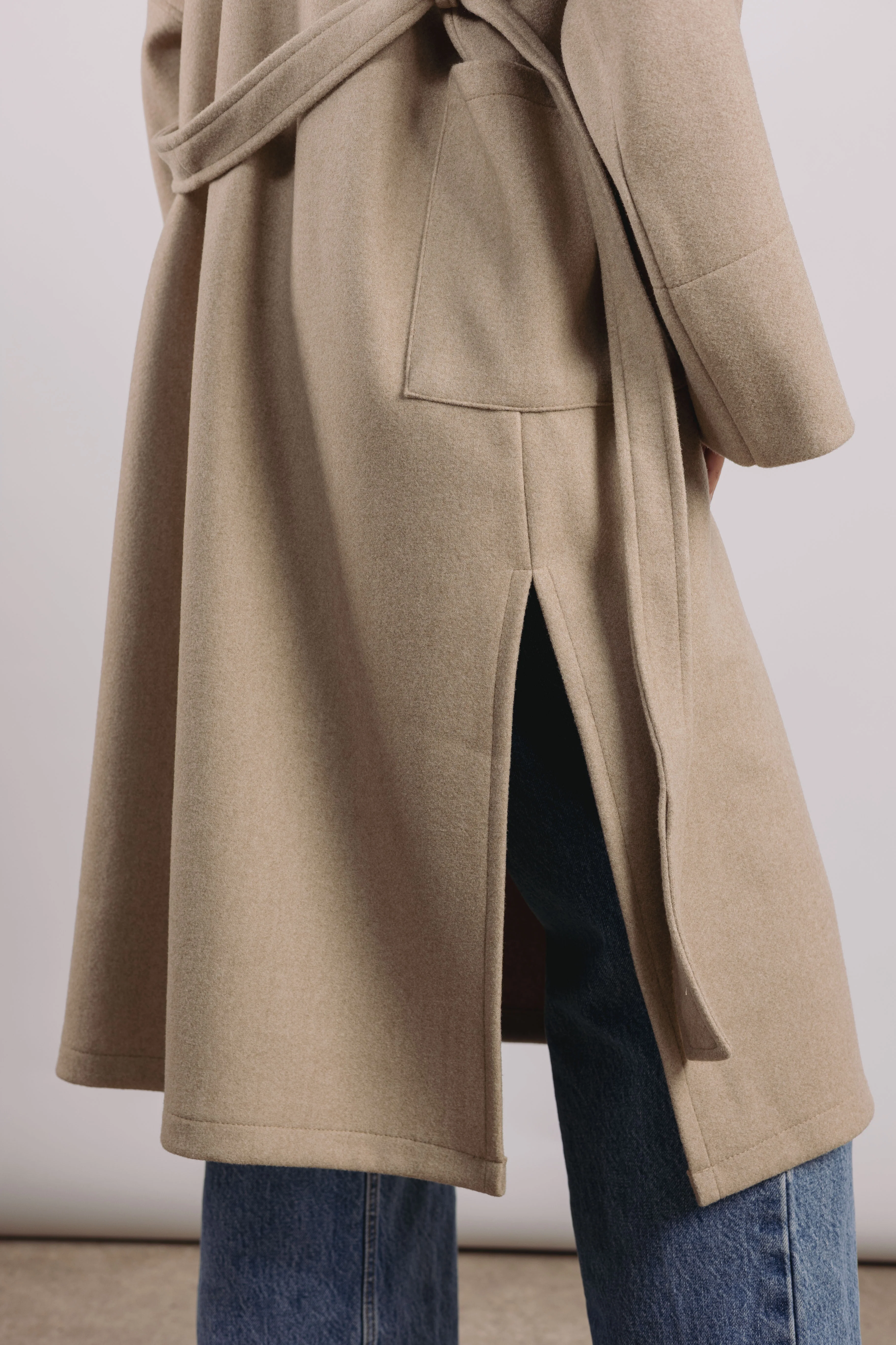 Not So Basic Coat in greige - Image 7