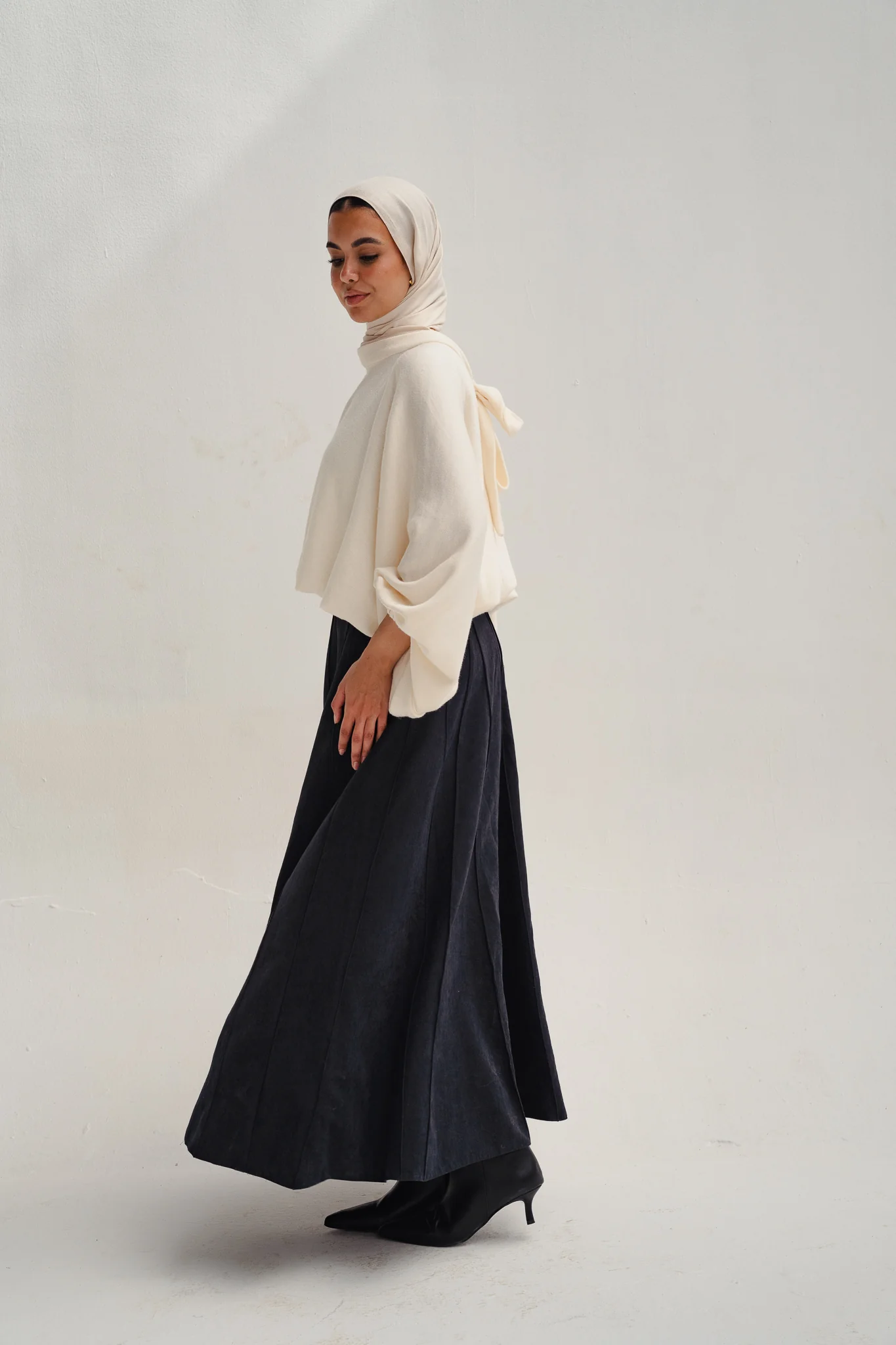 safy suede skirt - black - Image 2