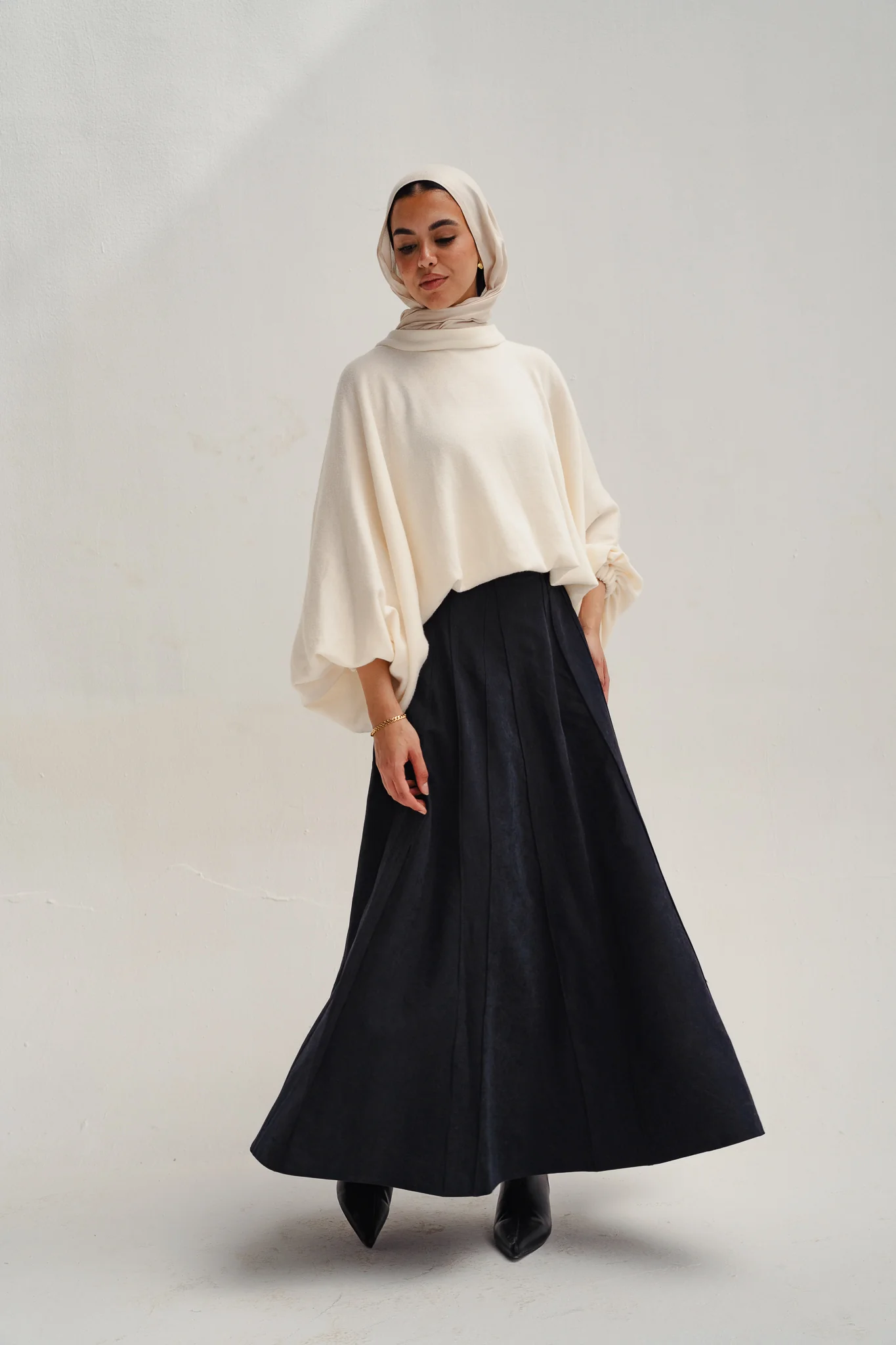 safy suede skirt - black - Image 3