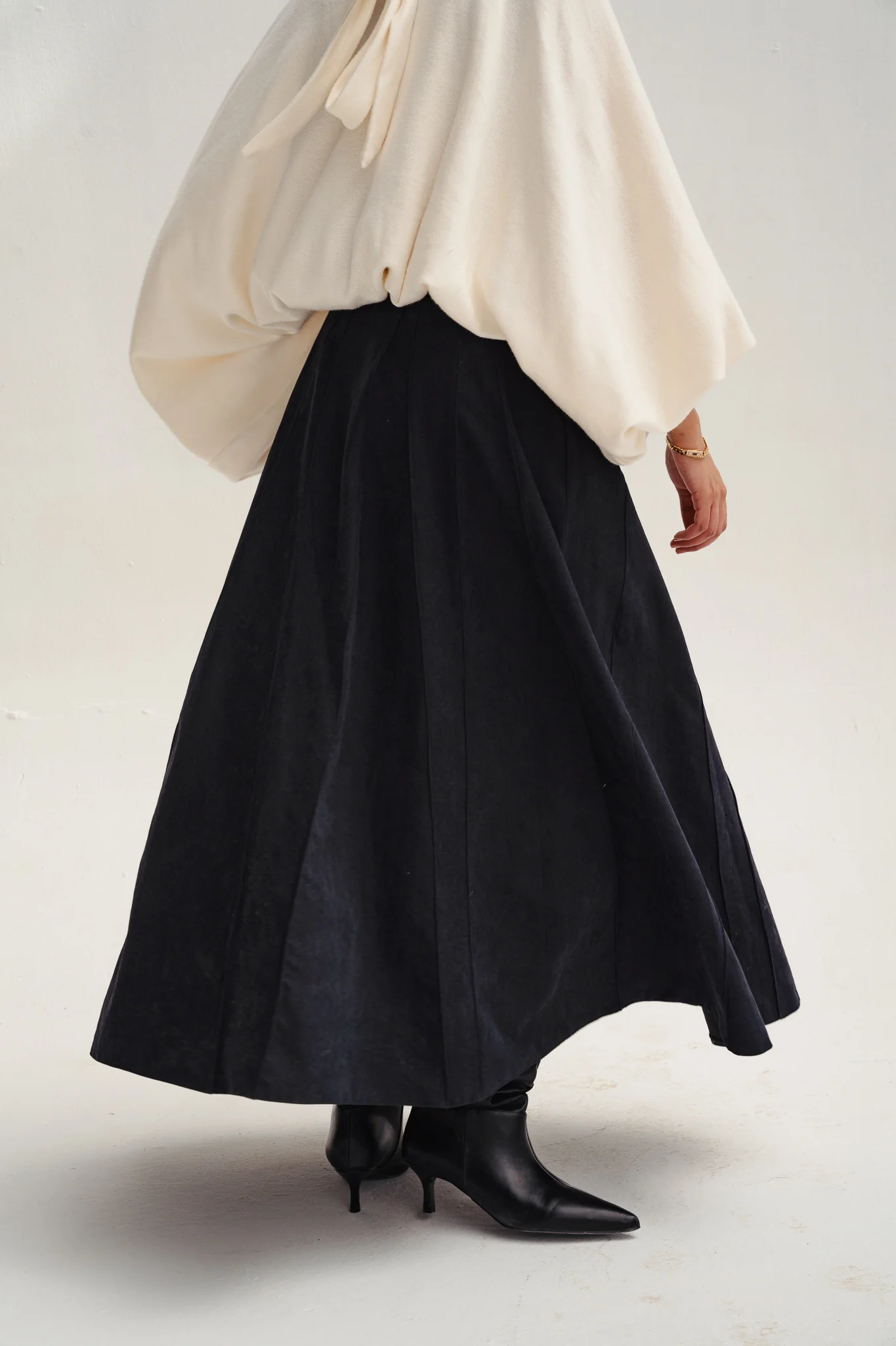 safy suede skirt - black - Image 4