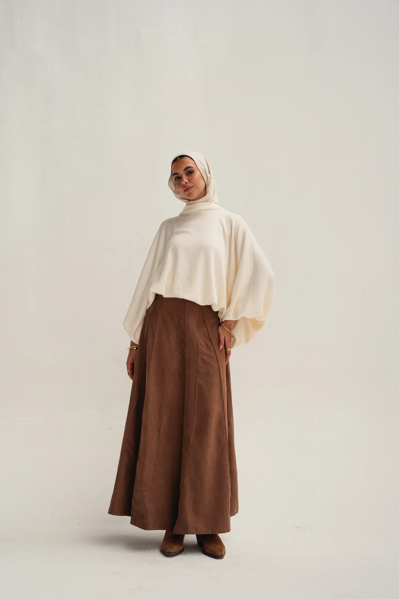 safy suede skirt - camel