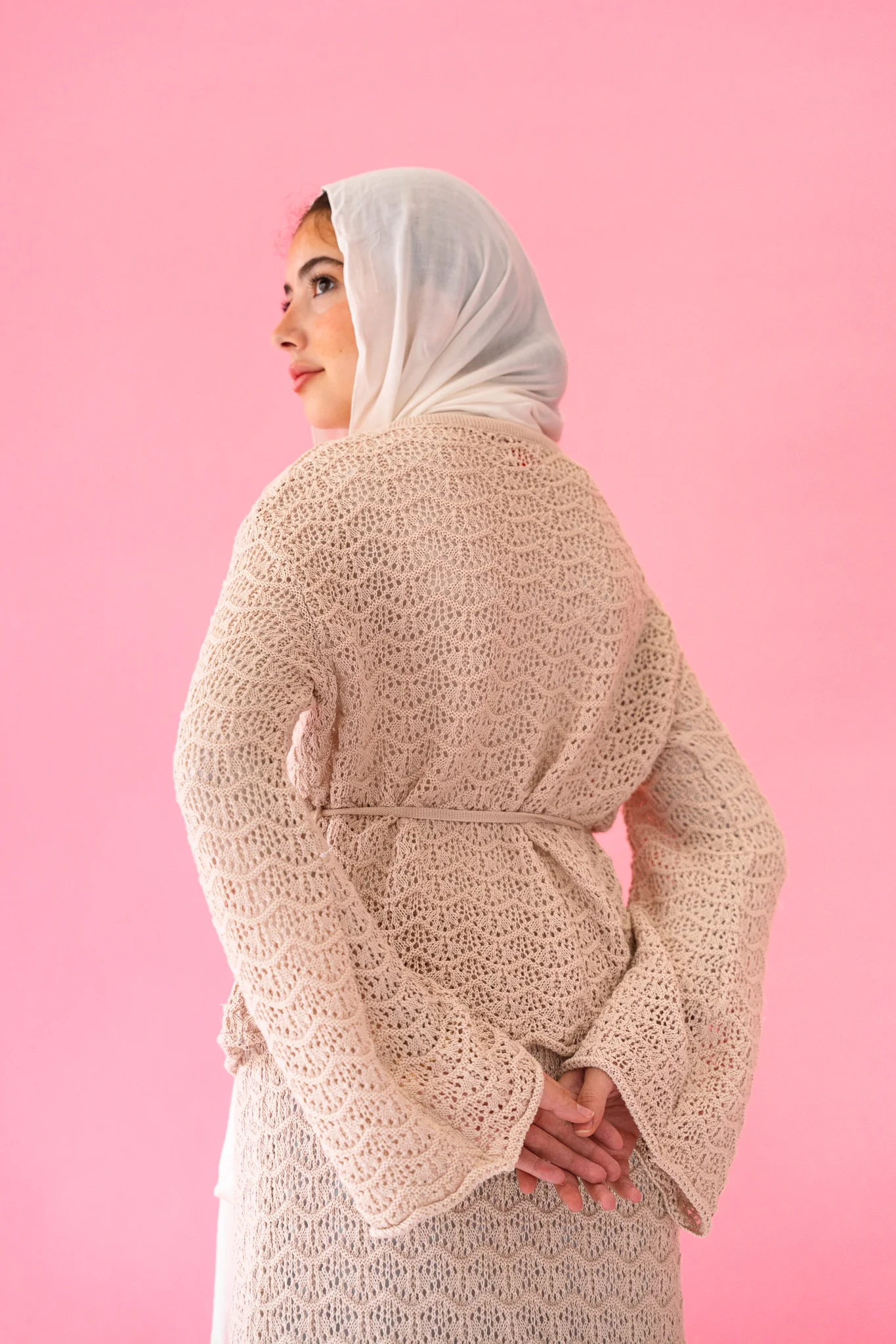 Seashell Crochet Set in Beige - Image 12