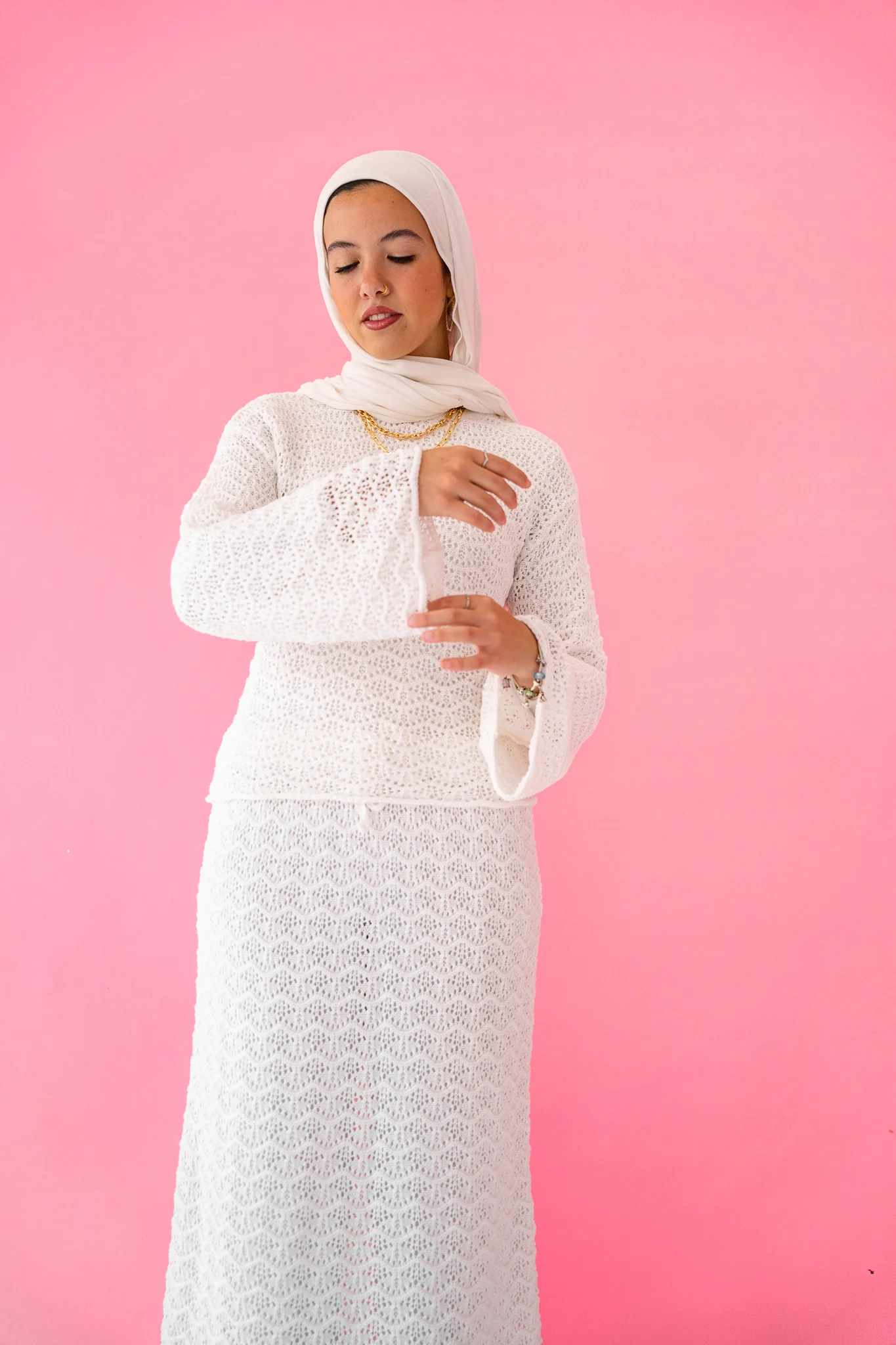 Seashell Crochet in White ( top only ) - Image 10