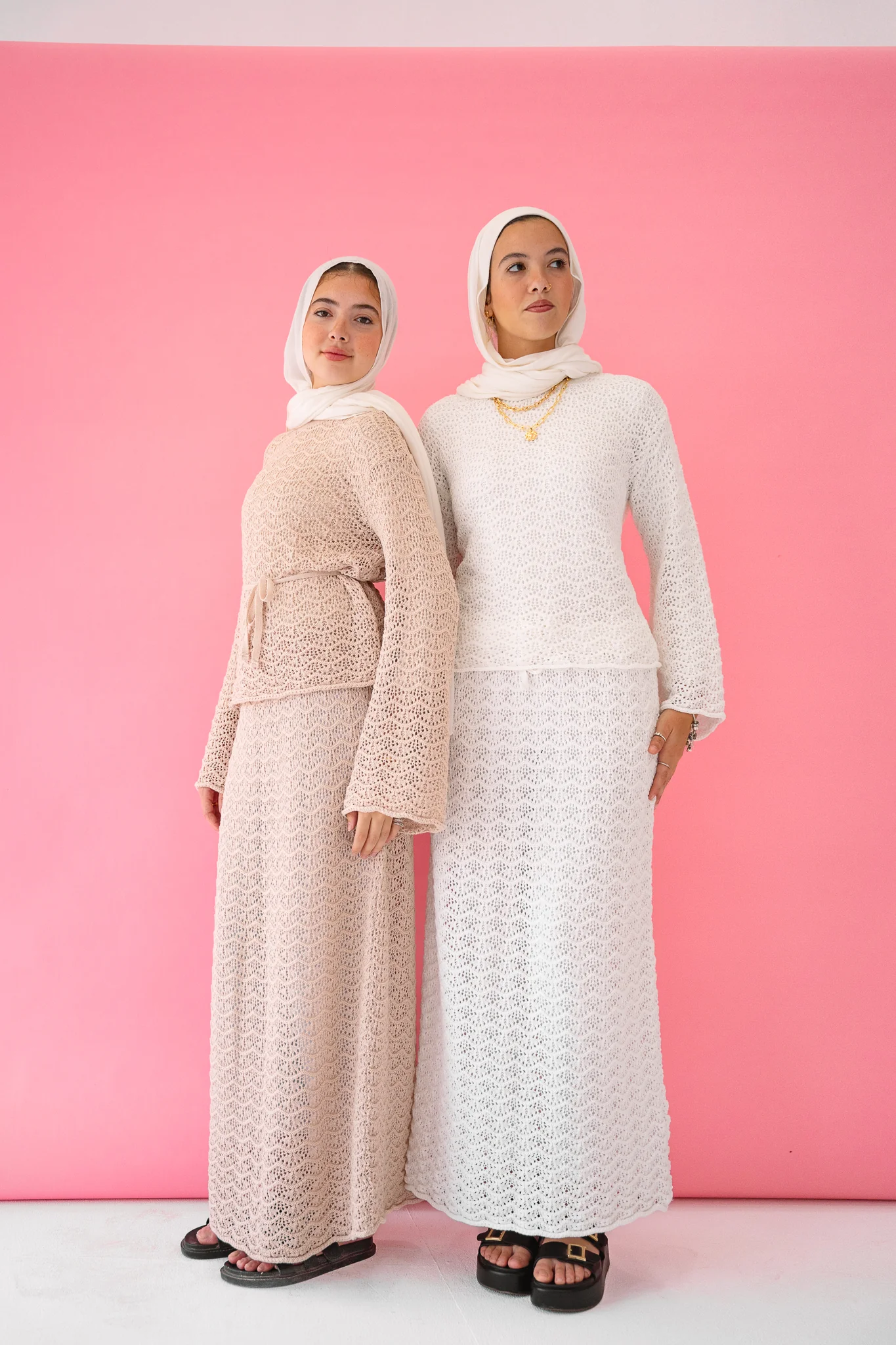 Seashell Crochet Set in Beige - Image 15