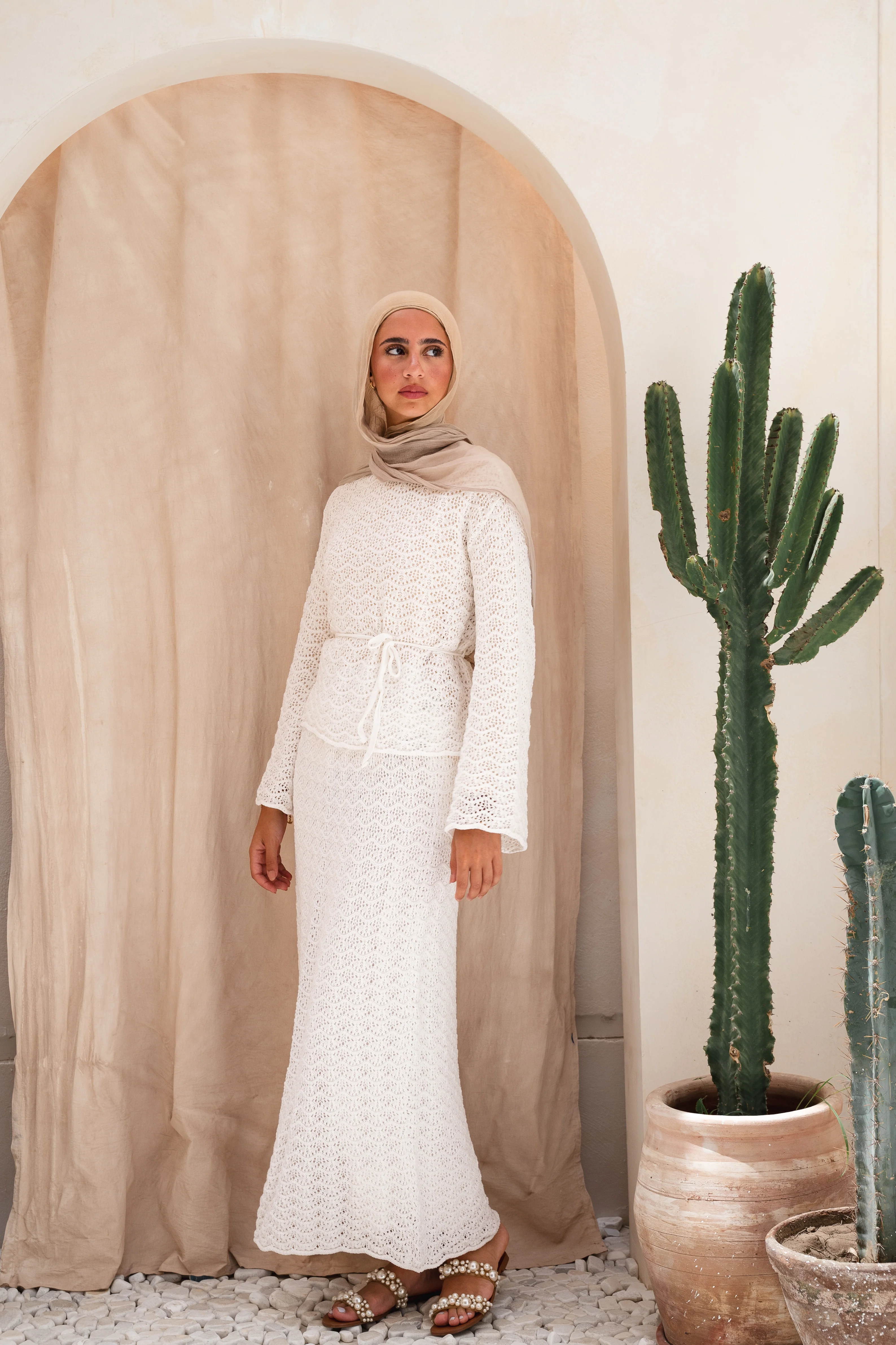 Seashell Crochet in White ( top only ) - Image 4
