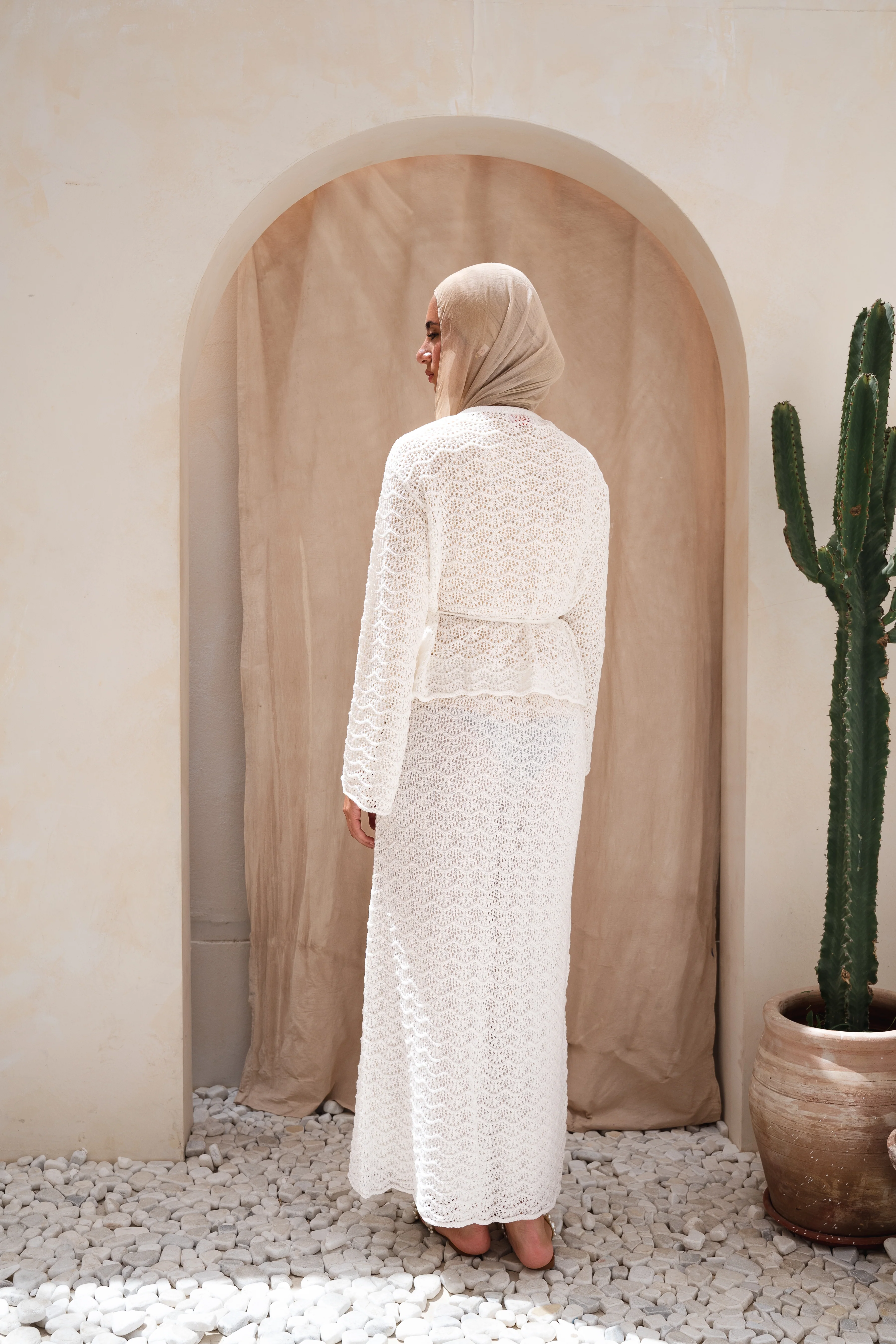 Seashell Crochet in White ( top only ) - Image 6