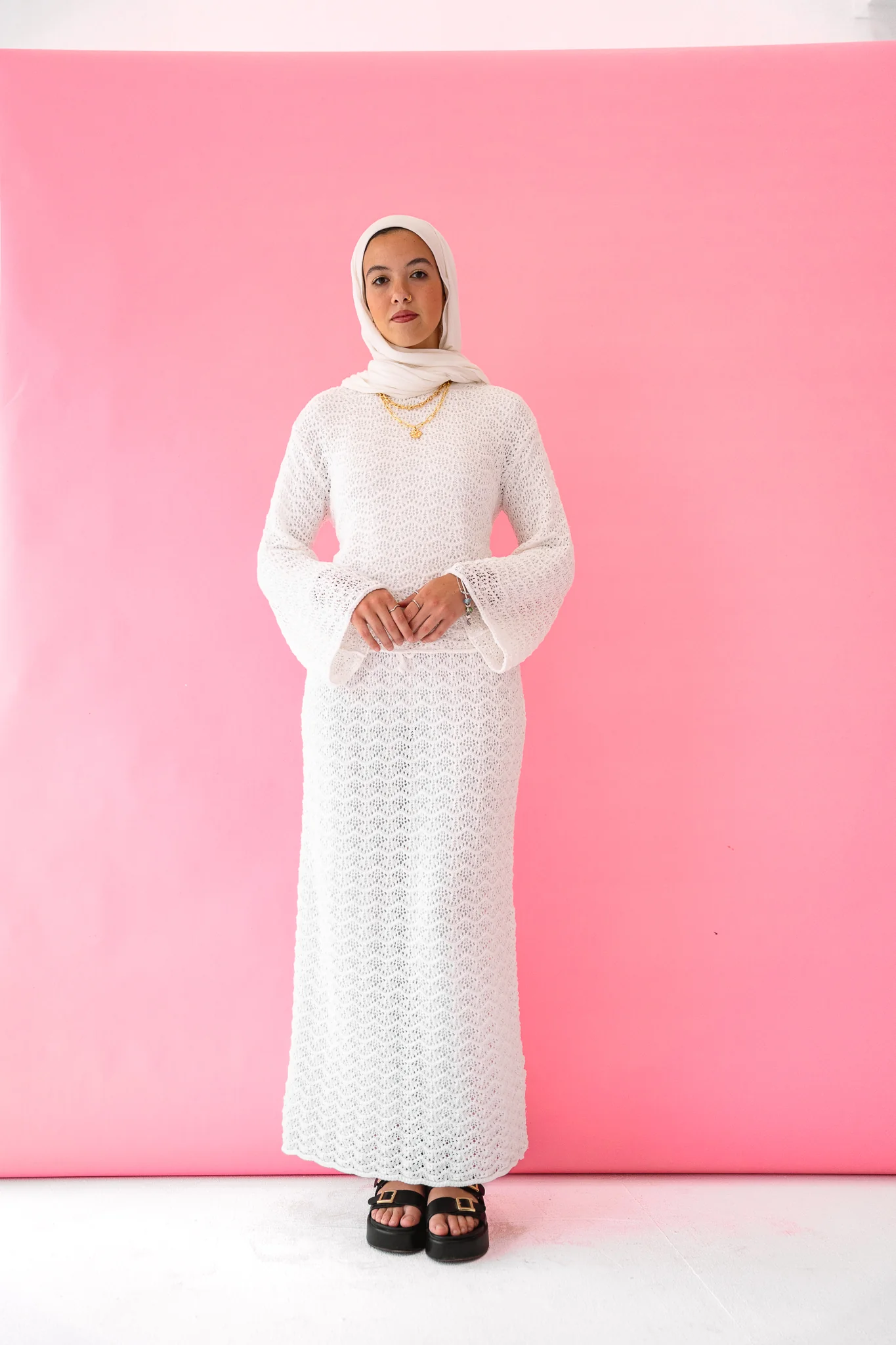 Seashell Crochet in White ( top only ) - Image 7