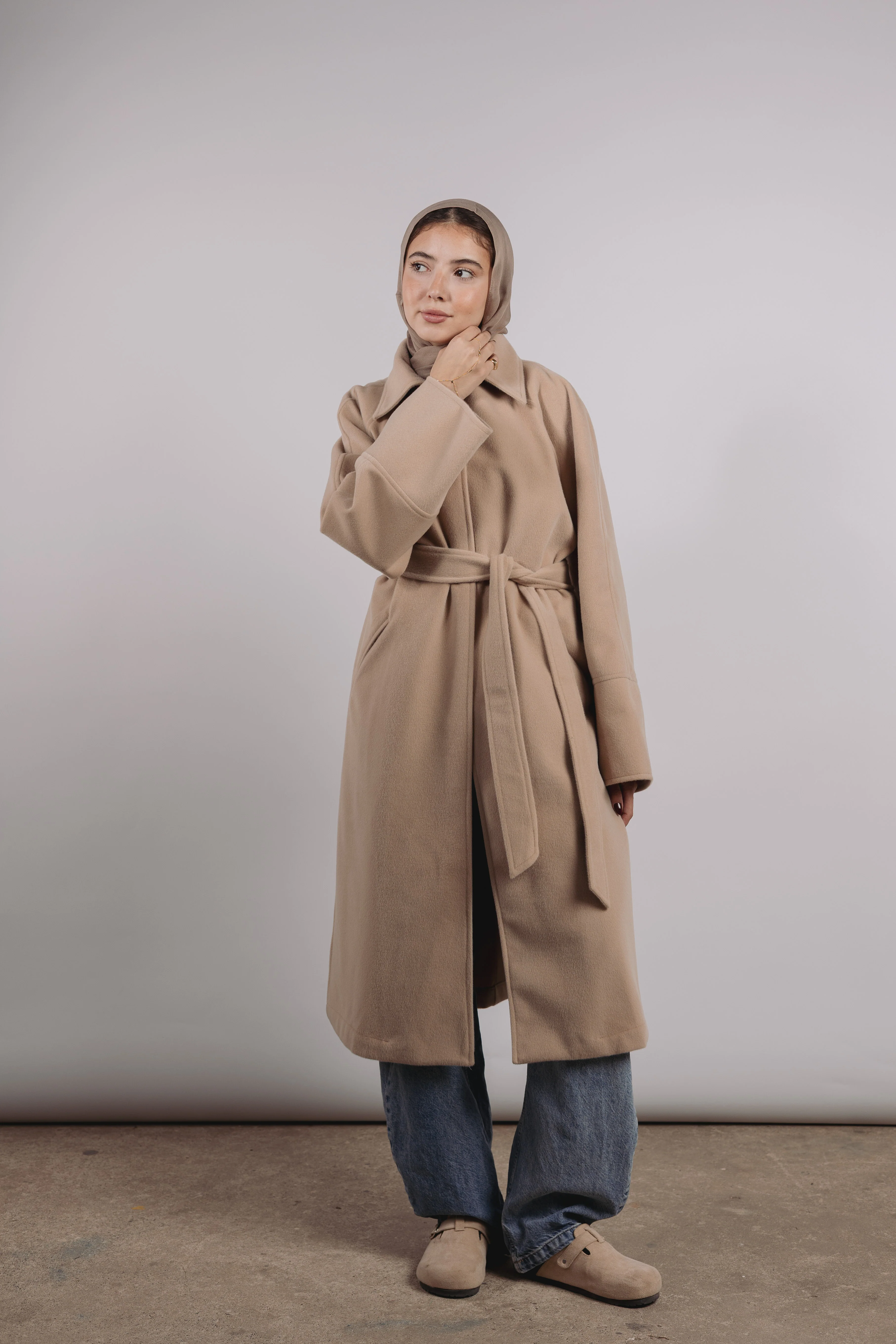 Self Made Coat in Beige