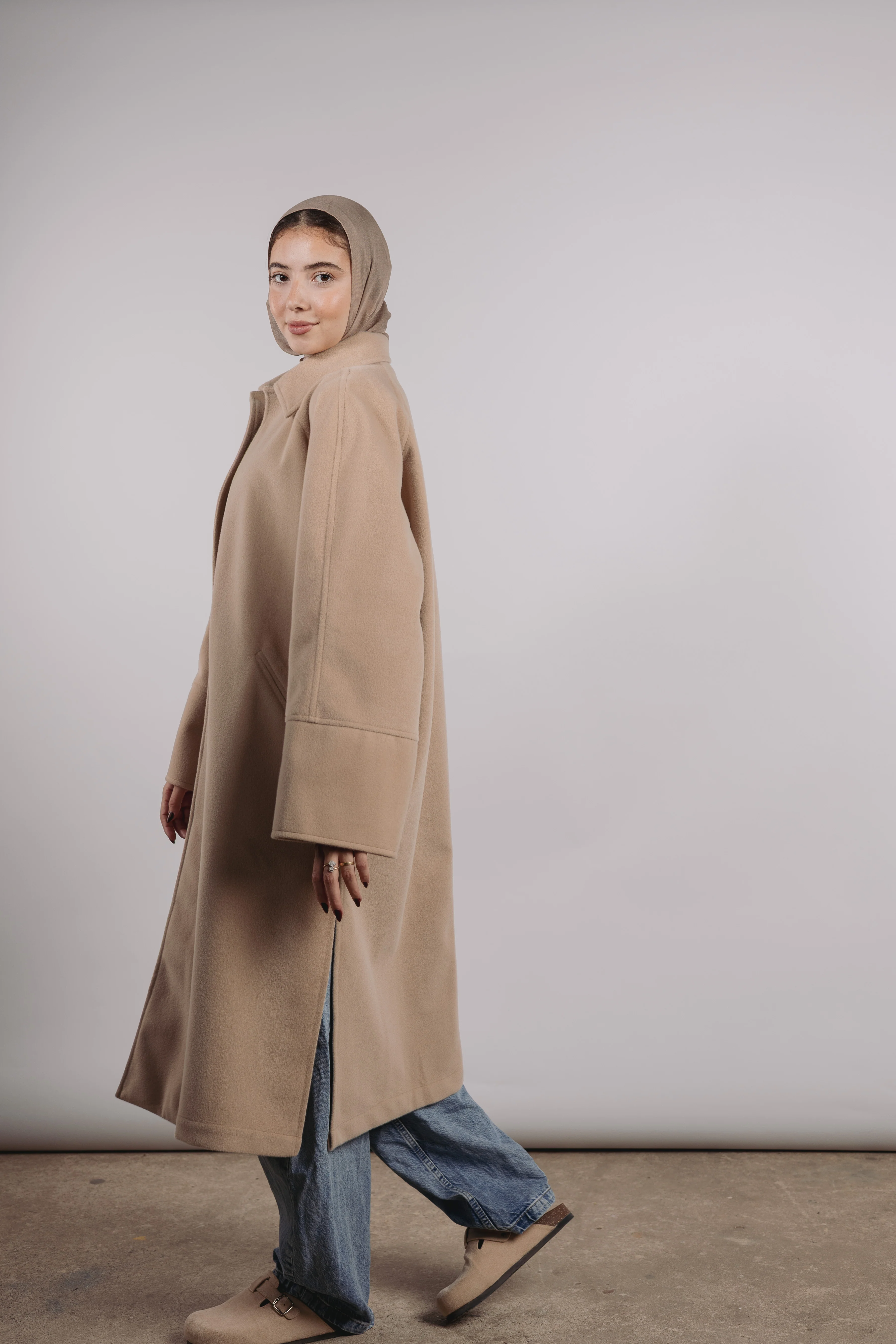 Self Made Coat in Beige - Image 2