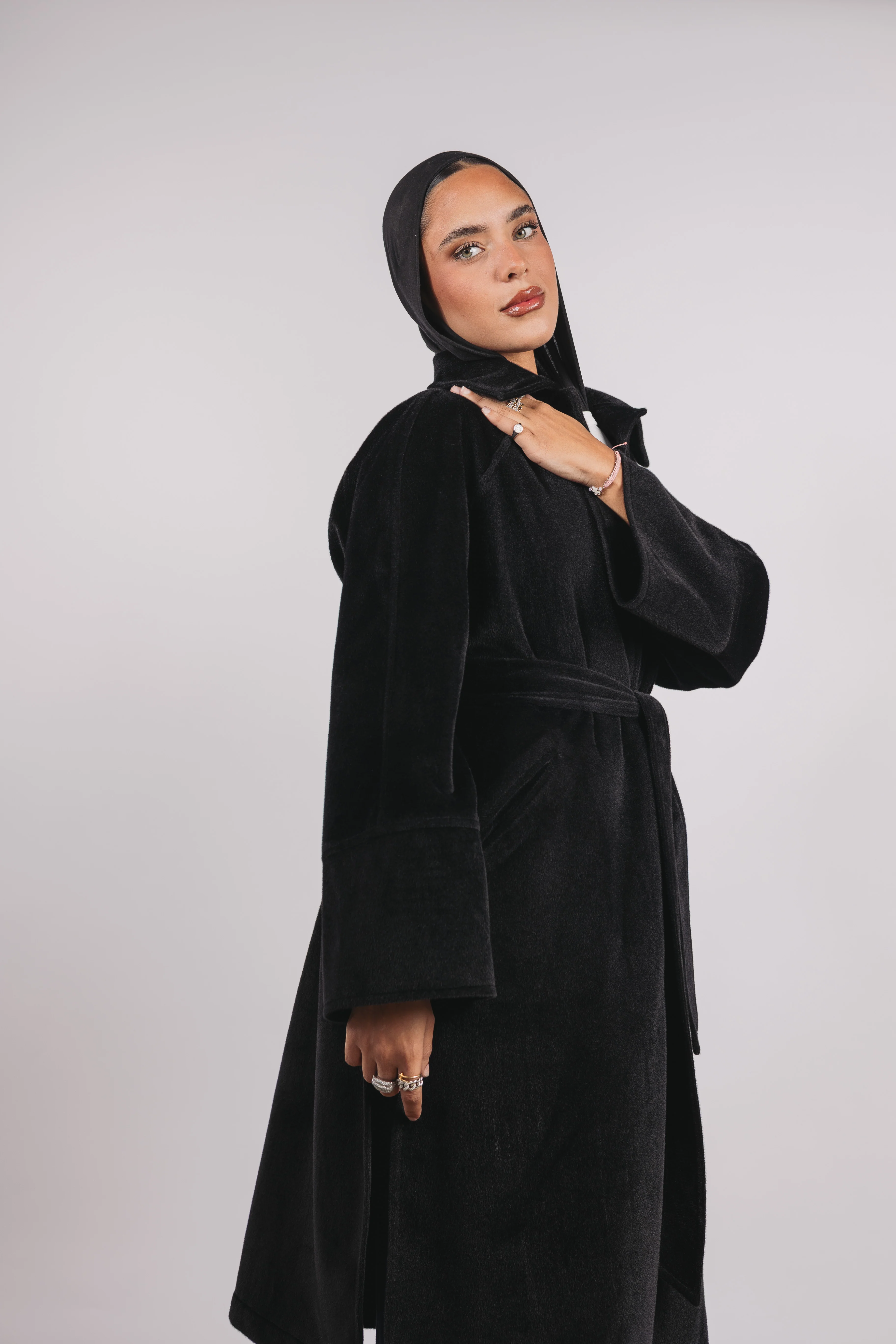 Self Made Coat in Black - Image 2