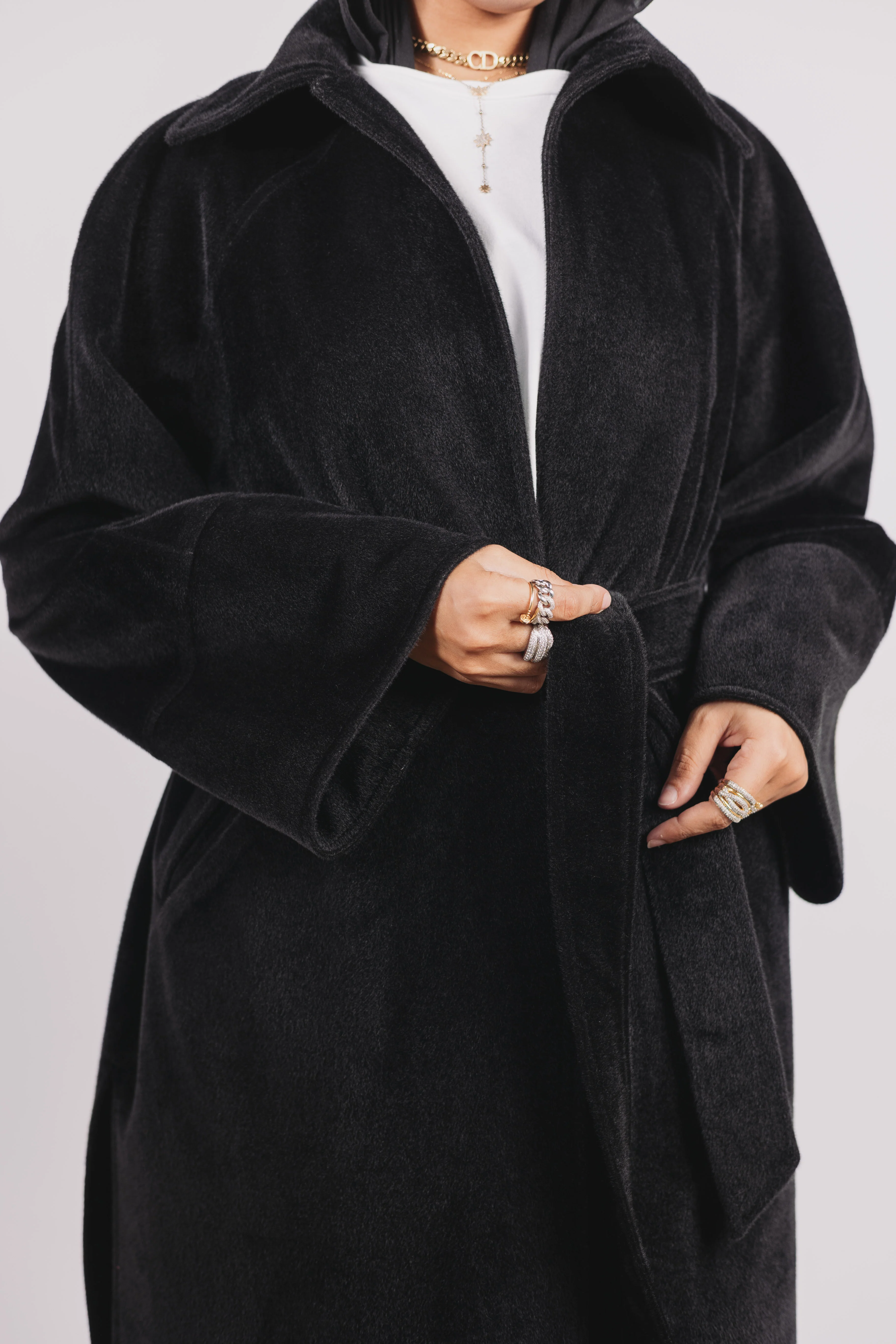 Self Made Coat in Black - Image 6