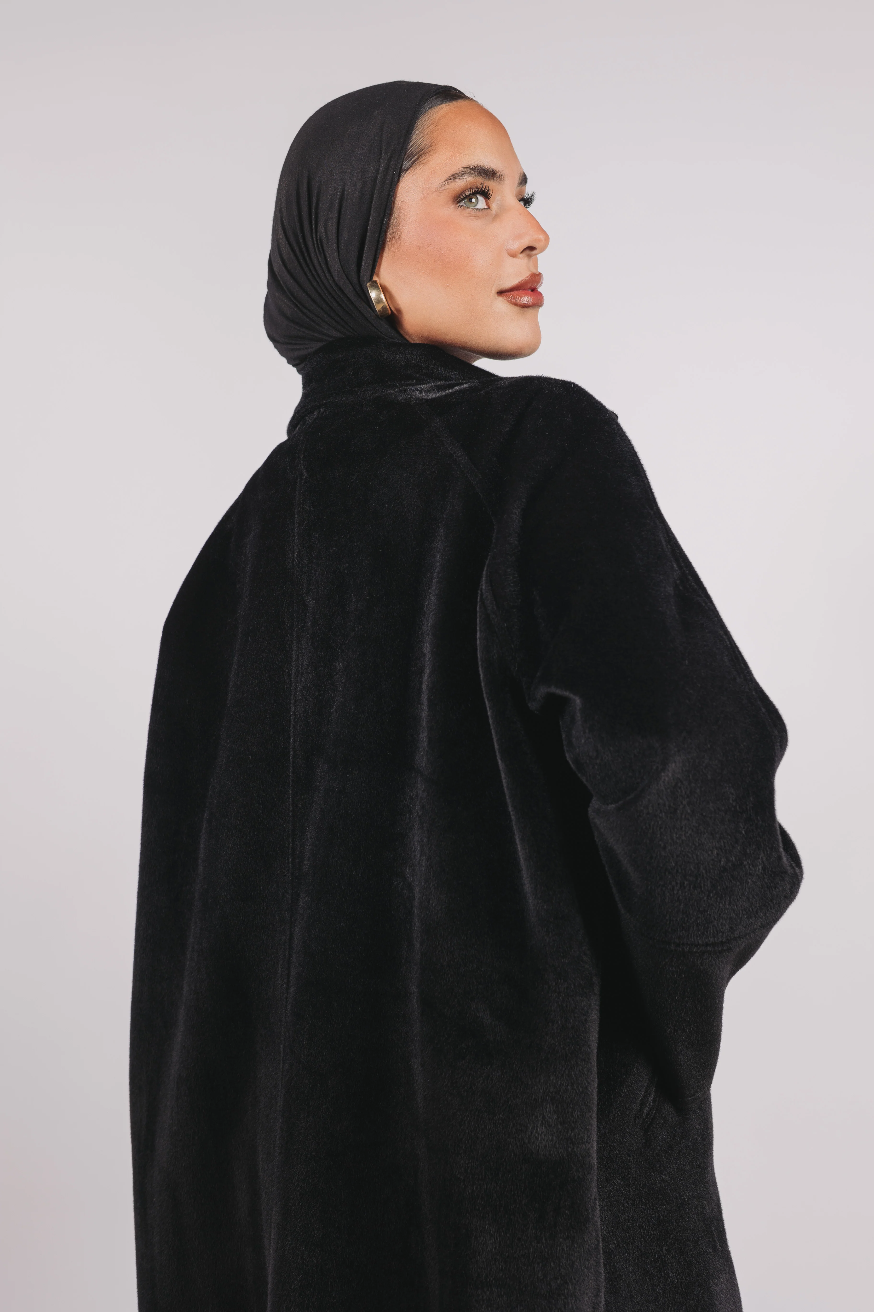 Self Made Coat in Black - Image 7