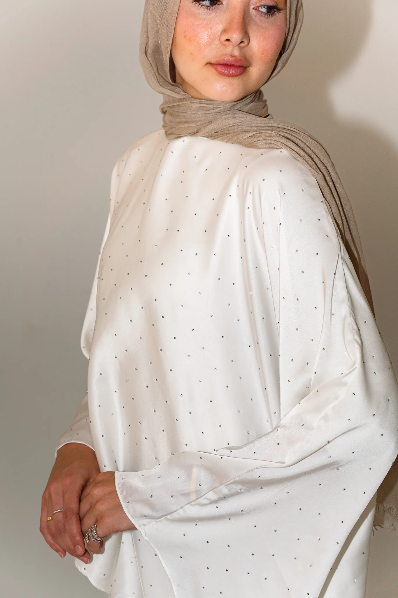 Main Muse Studs in White - Image 3